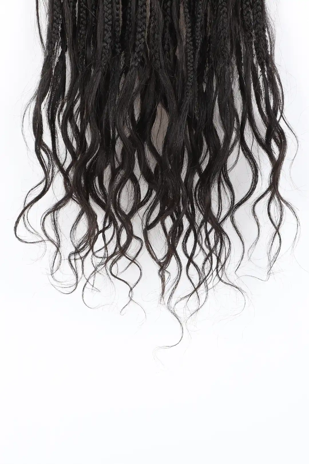 10 Inch Mermaid Crochet Bob Braids with Human Hair Curls BB03 - Image 5