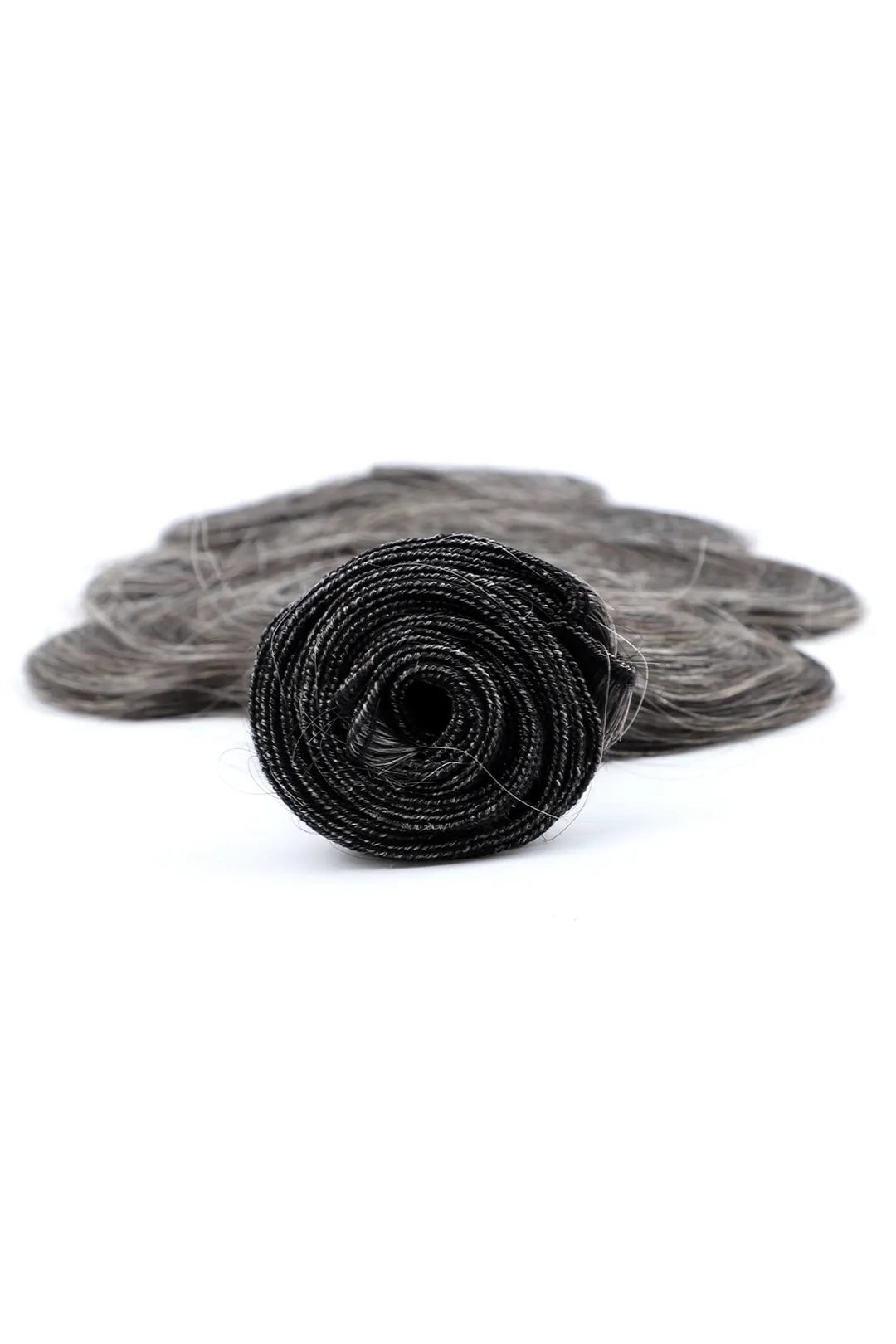 Natural Grey Hair Salt And Pepper Brazilian Hair Bundles - Image 2