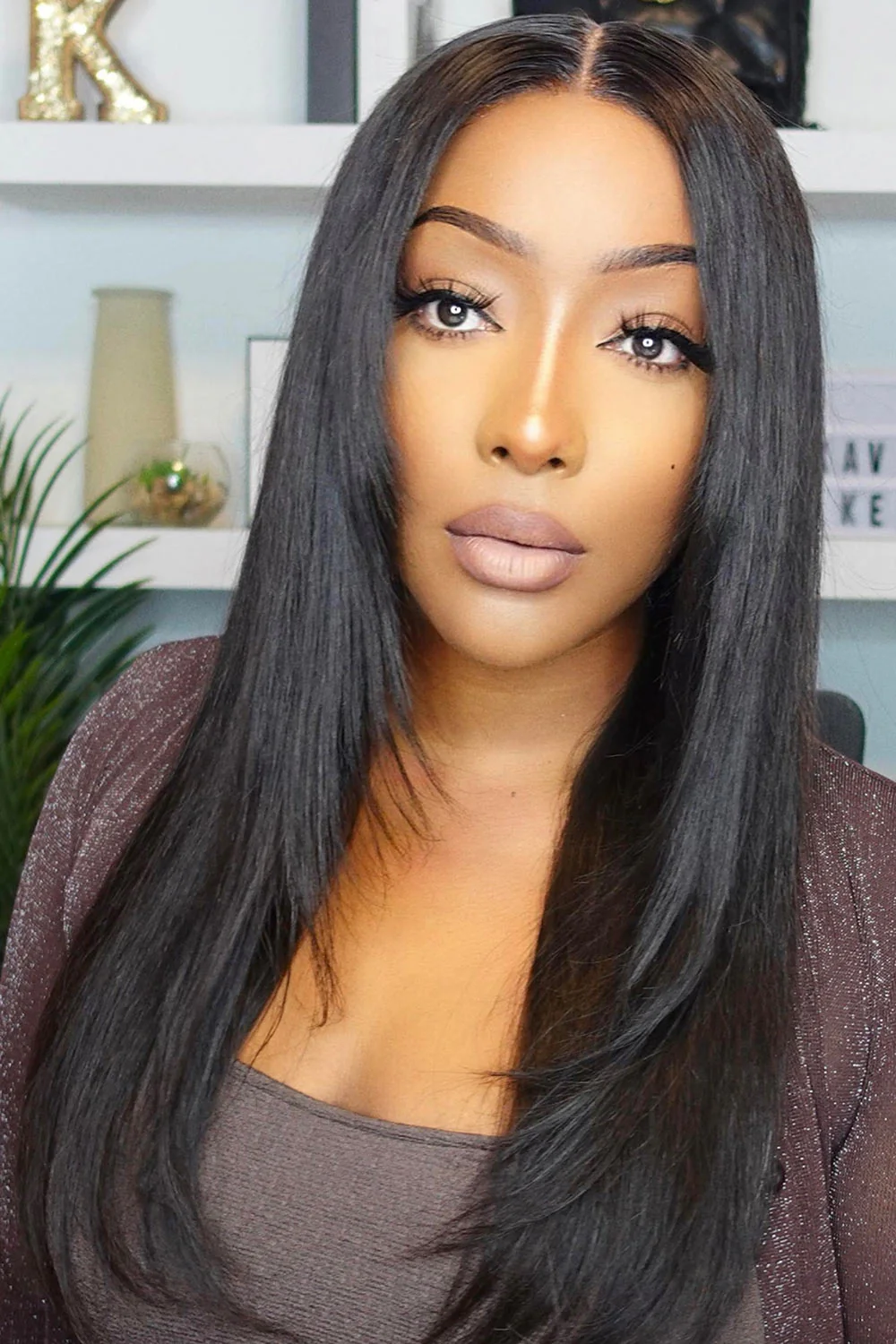 13x6 HD Glueless Wig Feather Straight-HD02