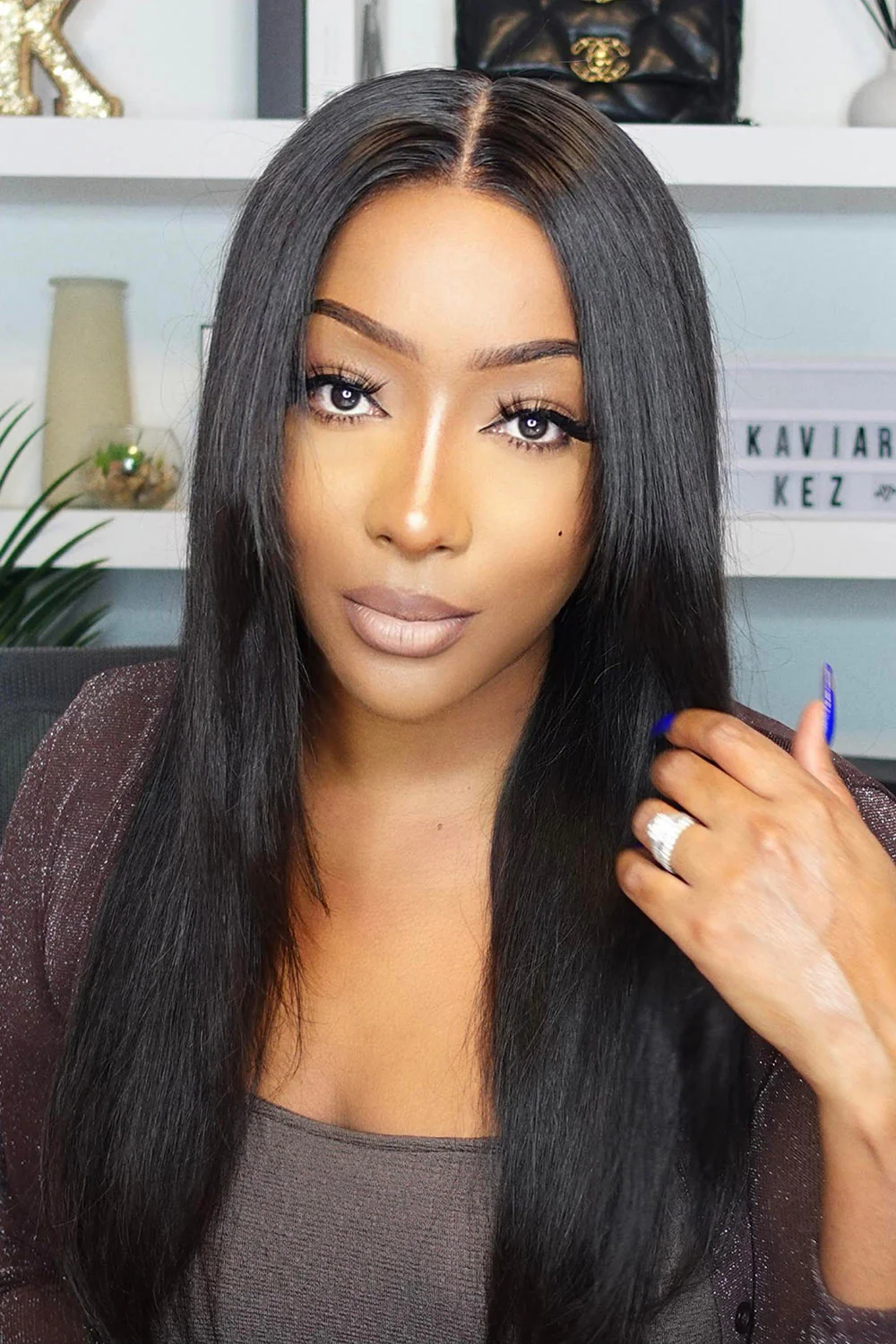 13x6 HD Glueless Wig Feather Straight-HD02 - Image 5