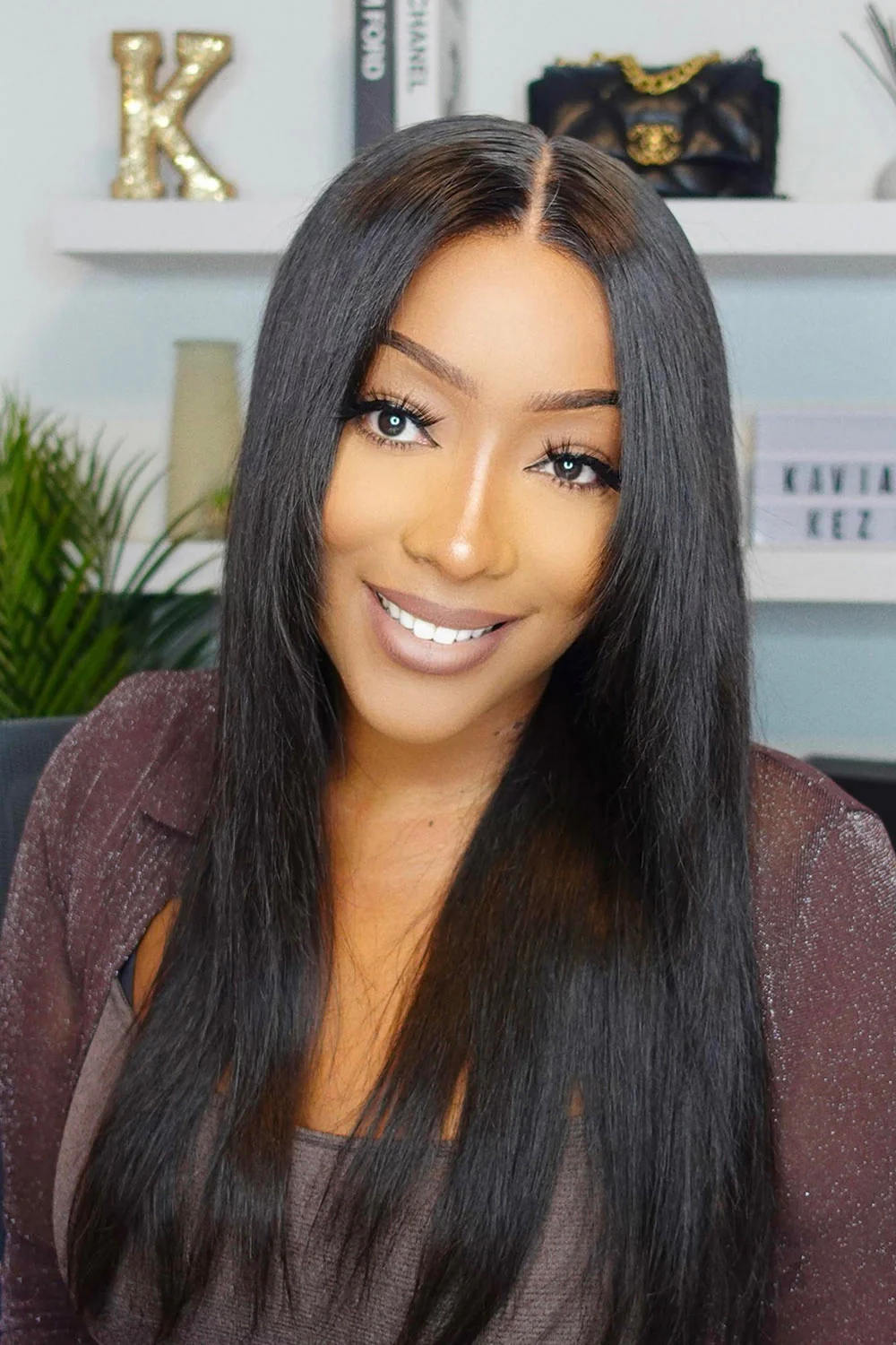 13x6 HD Glueless Wig Feather Straight-HD02 - Image 6