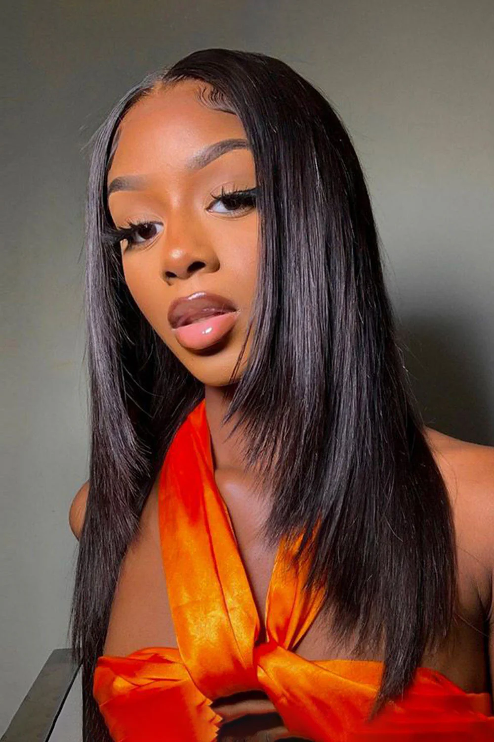 13x6 HD Glueless Wig Feather Straight-HD02 - Image 9