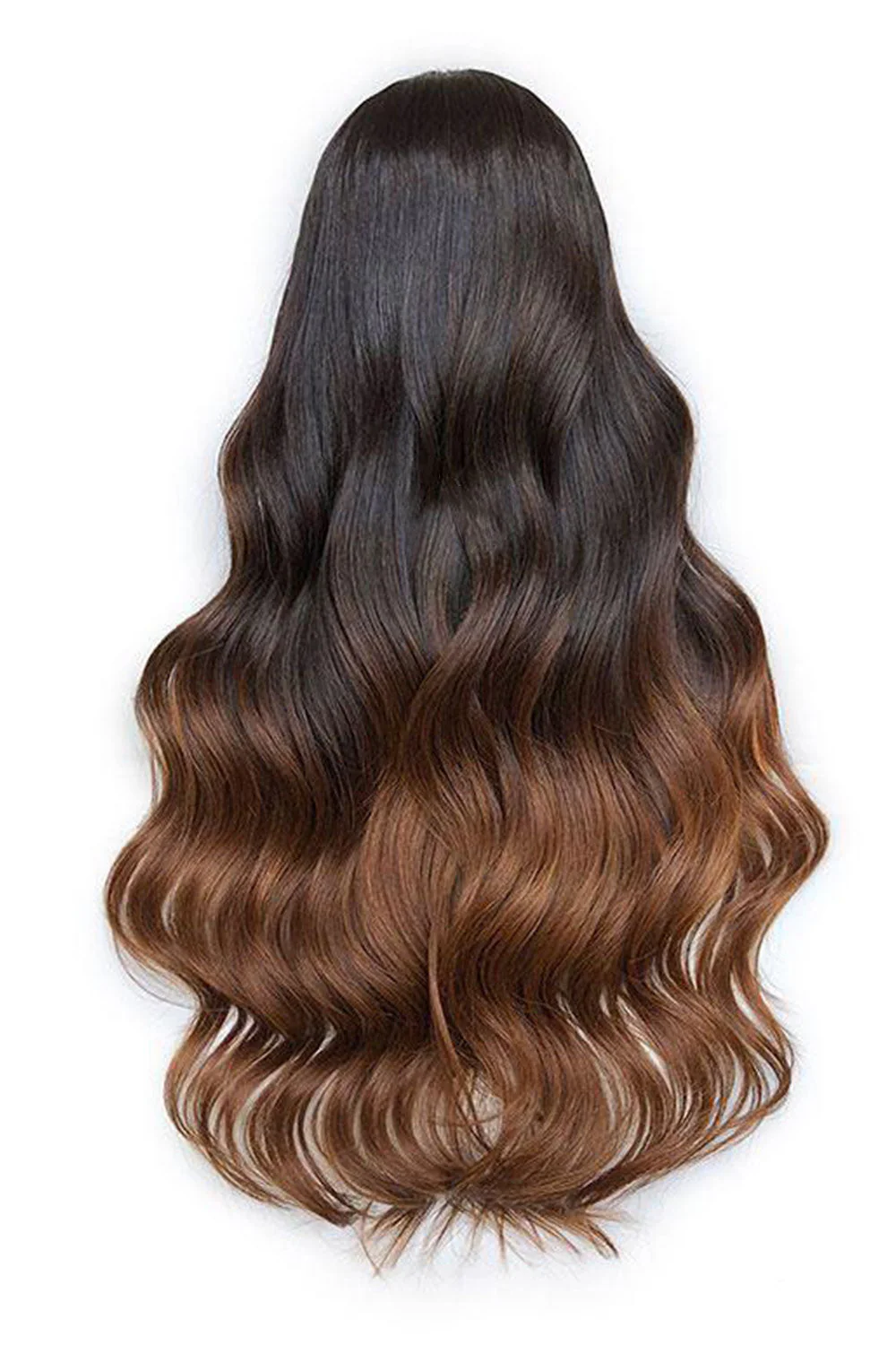 13x6 HD Lace Wig Ombre Dark Brown-HD07 - Image 7