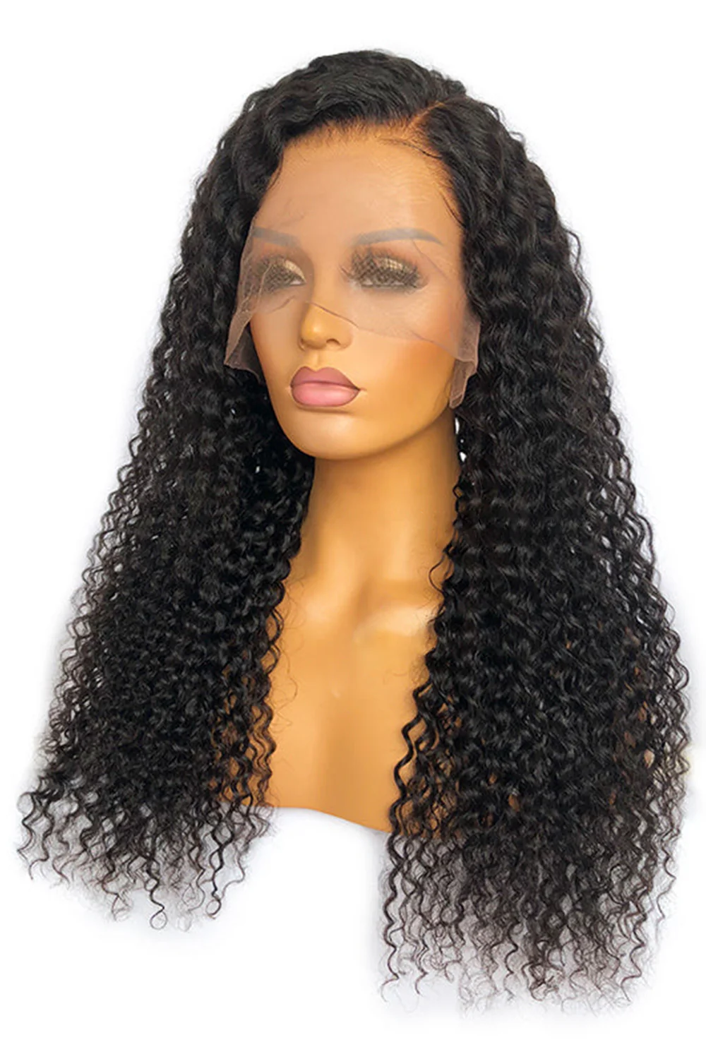 13x6 Glueless HD Deep Curly Fake Scalp Wig-HD03 - Image 2