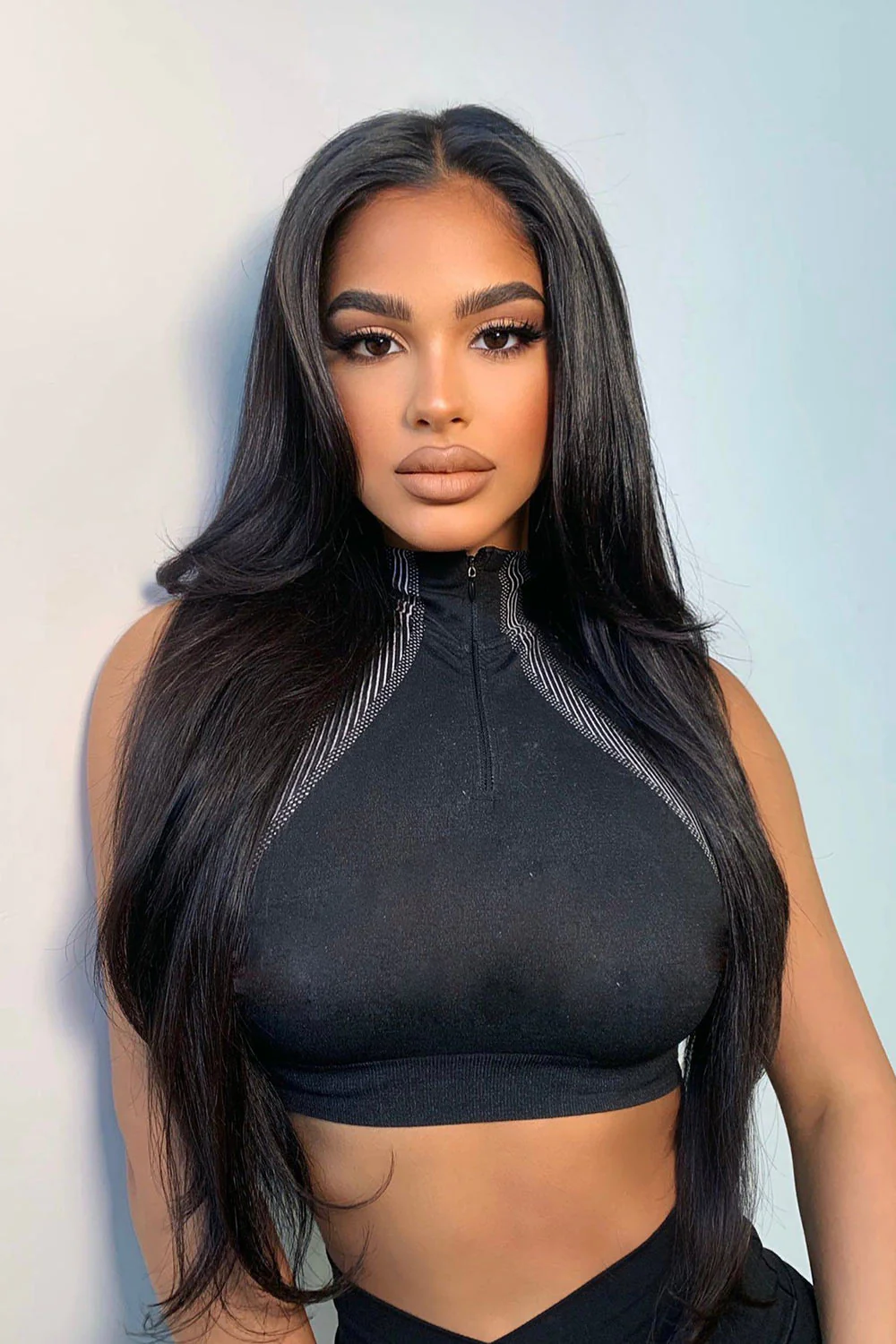 13*6 HD Swiss Lace Frontal Natural Straight Human Hair Fake Scalp Wig - Image 2