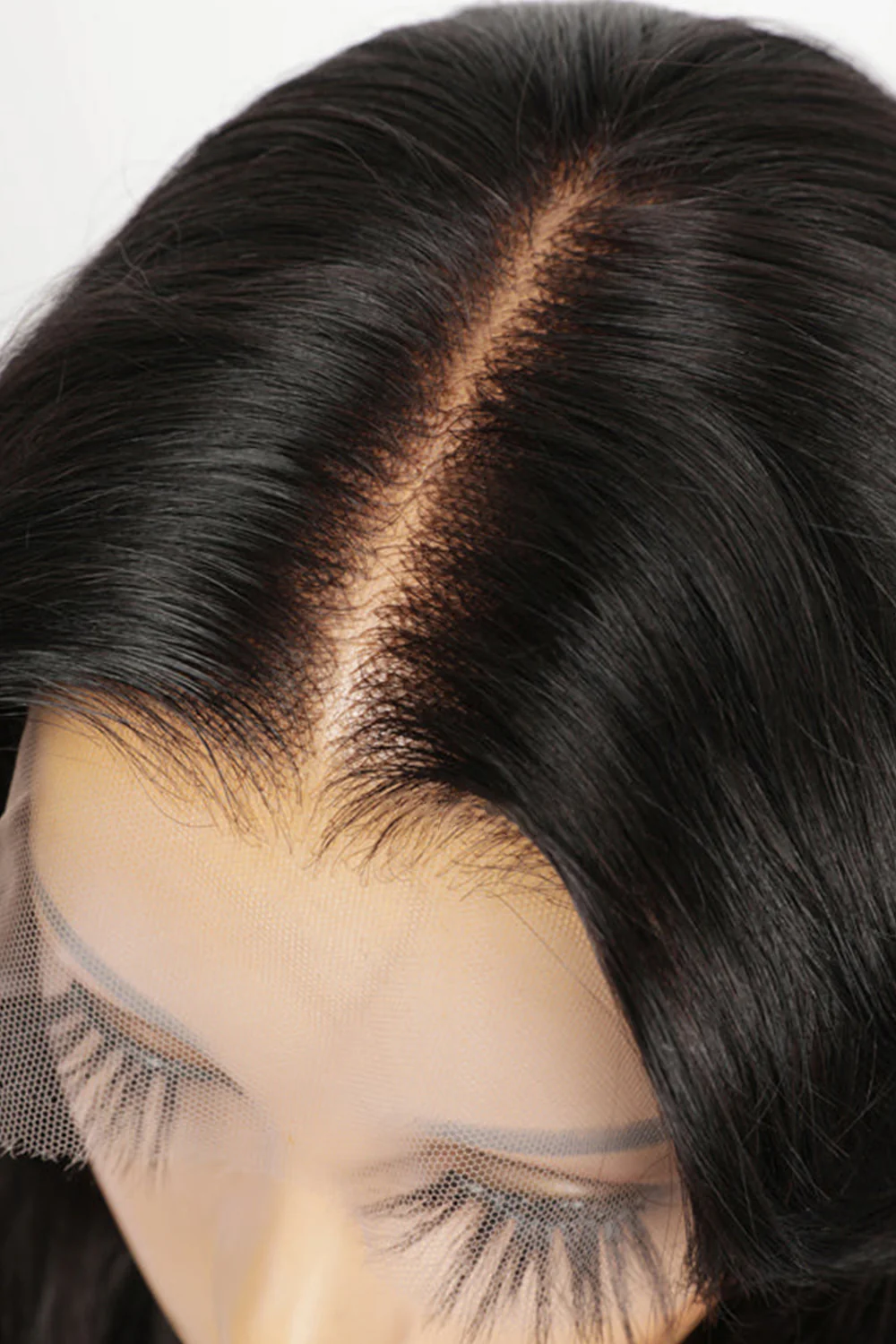 13*6 HD Swiss Lace Frontal Natural Straight Human Hair Fake Scalp Wig - Image 5