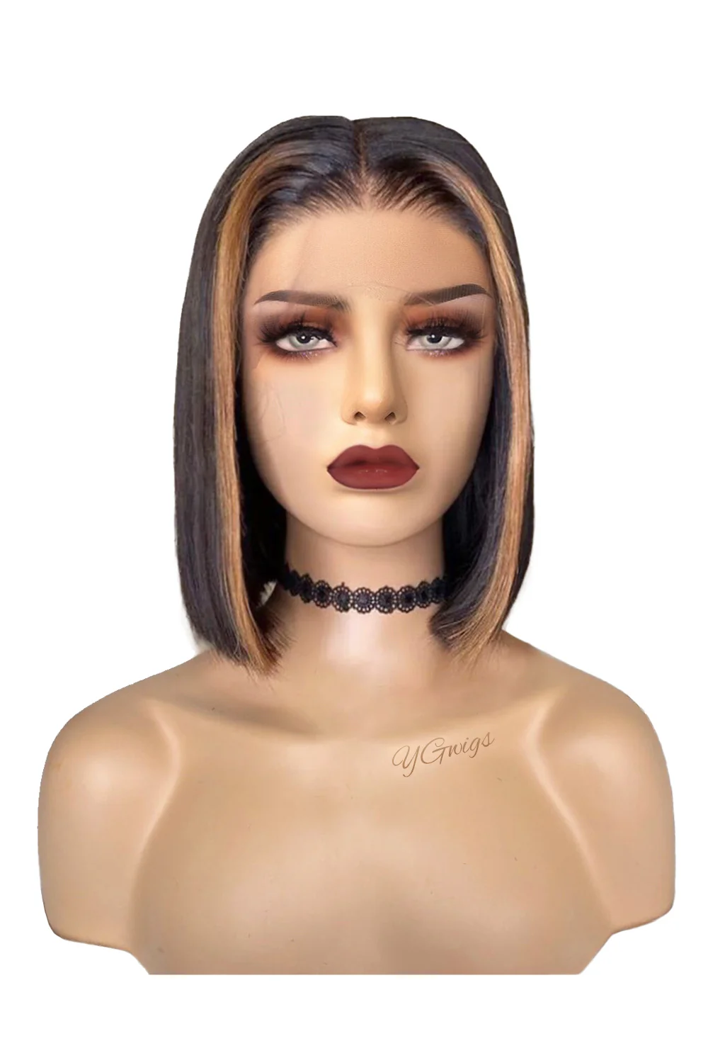 13*6 Highlight 27# Short Lace Front Wigs - Image 4