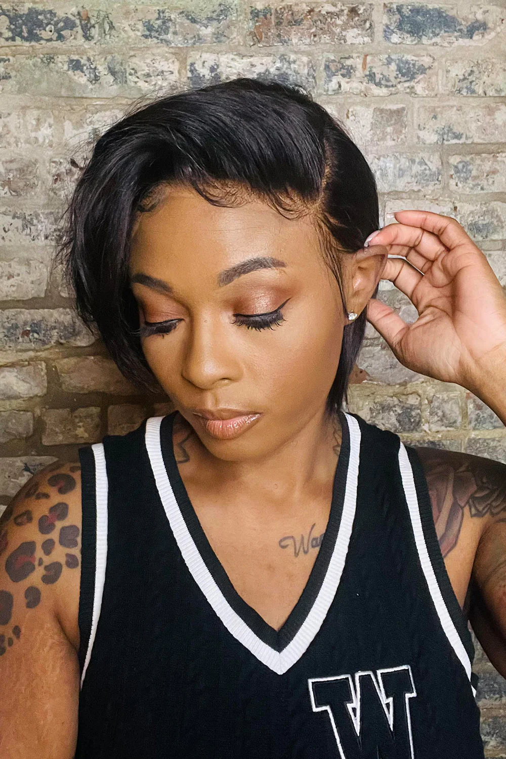13*6 Lace Front Wigs Side Part Pixie Bob PB03 - Image 3