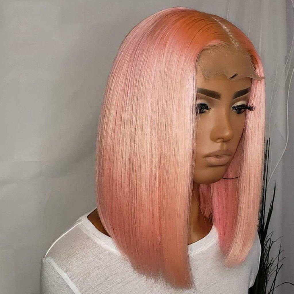 13x4 Full Lace Frontal Wigs Colorful Cute Blunt Cut Bob for Dark Skin - Image 13