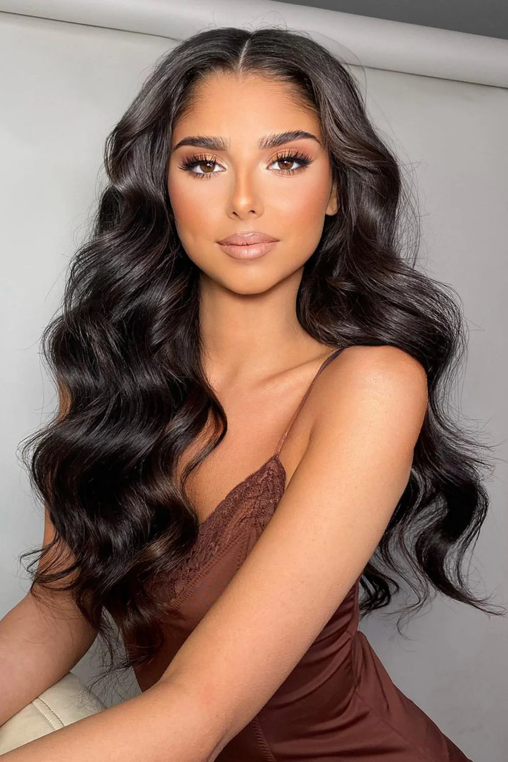 13x4 Full Frontal Lace Wigs Body Wave 250% Density Long Black Hair - Image 3