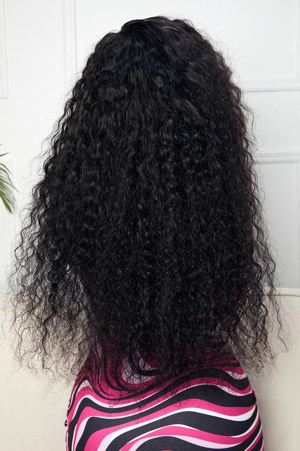 13x4 Full Lace Frontal Wigs Water Wave Natural Black Virgin Hair - Image 5