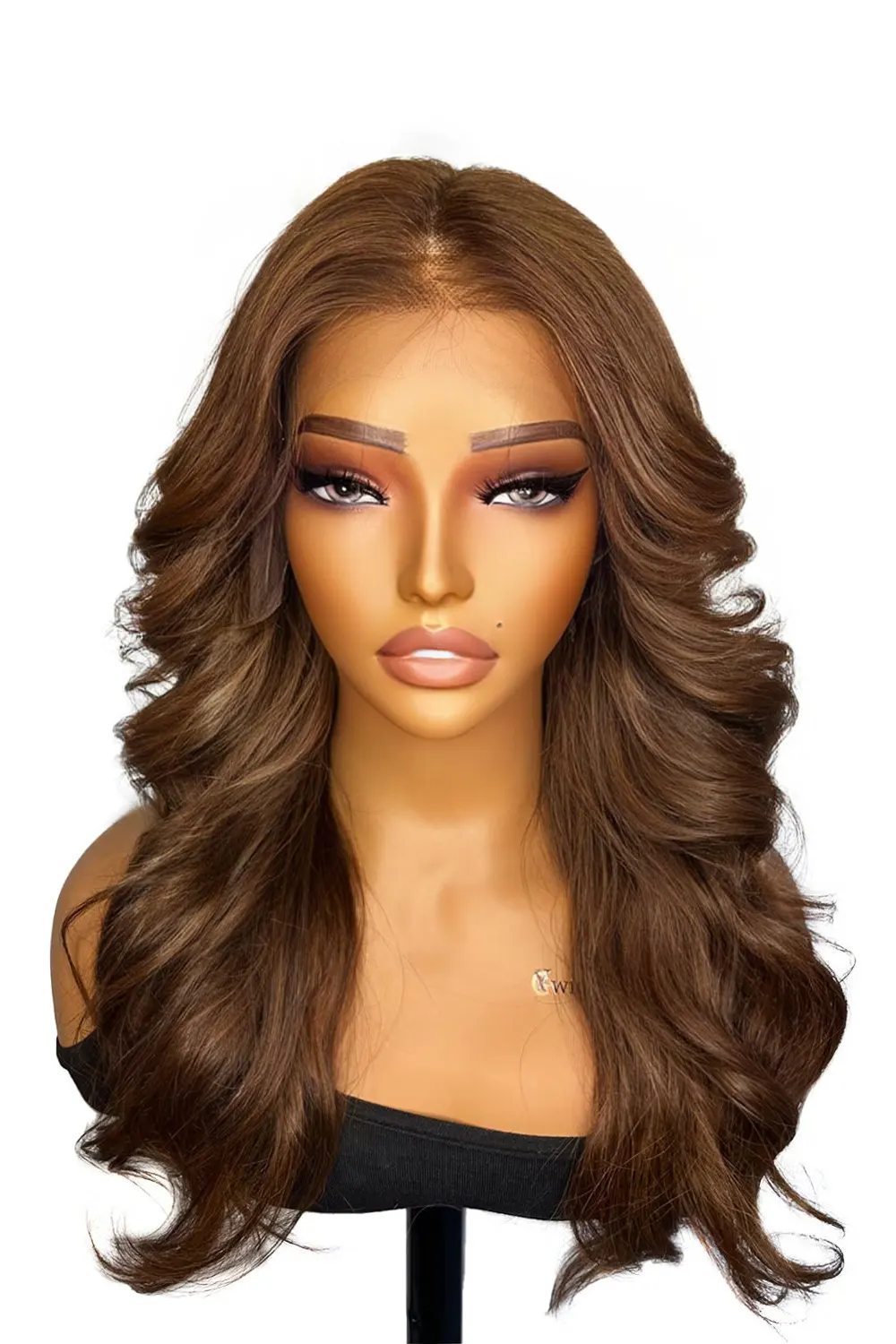 13x6 Brown Color Body Wave Glueless HD Lace Wig- HD77 - Image 2