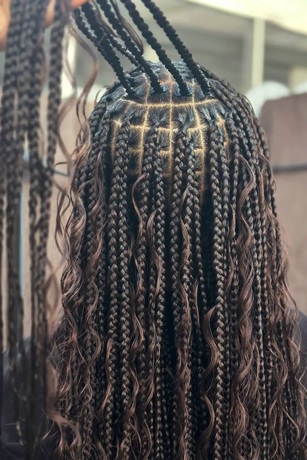 #2 Dark Brown Color Deep Wave Bulk Braiding Hair Extensions BU13 - Image 6