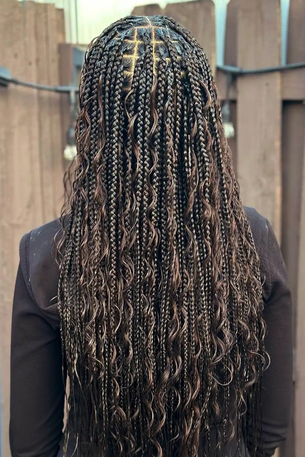 #2 Dark Brown Color Deep Wave Bulk Braiding Hair Extensions BU13 - Image 7