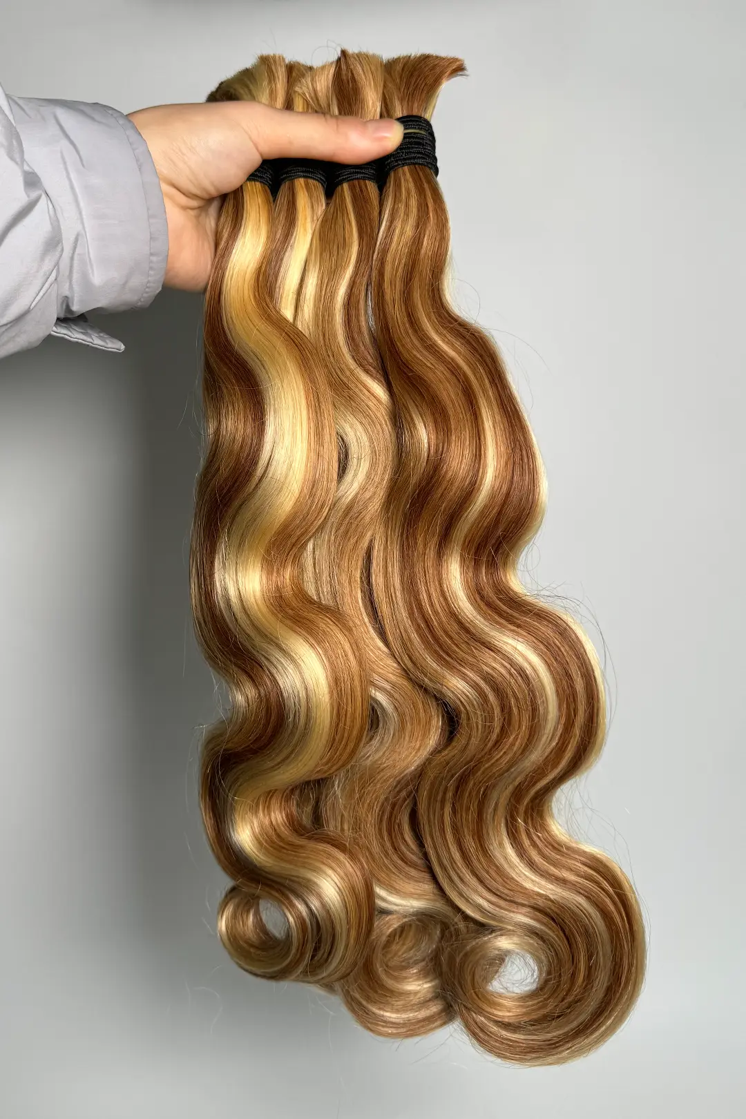 #27/30/613 Piano Color Body Wave Bulk Hair for Braiding BU53 - Image 5