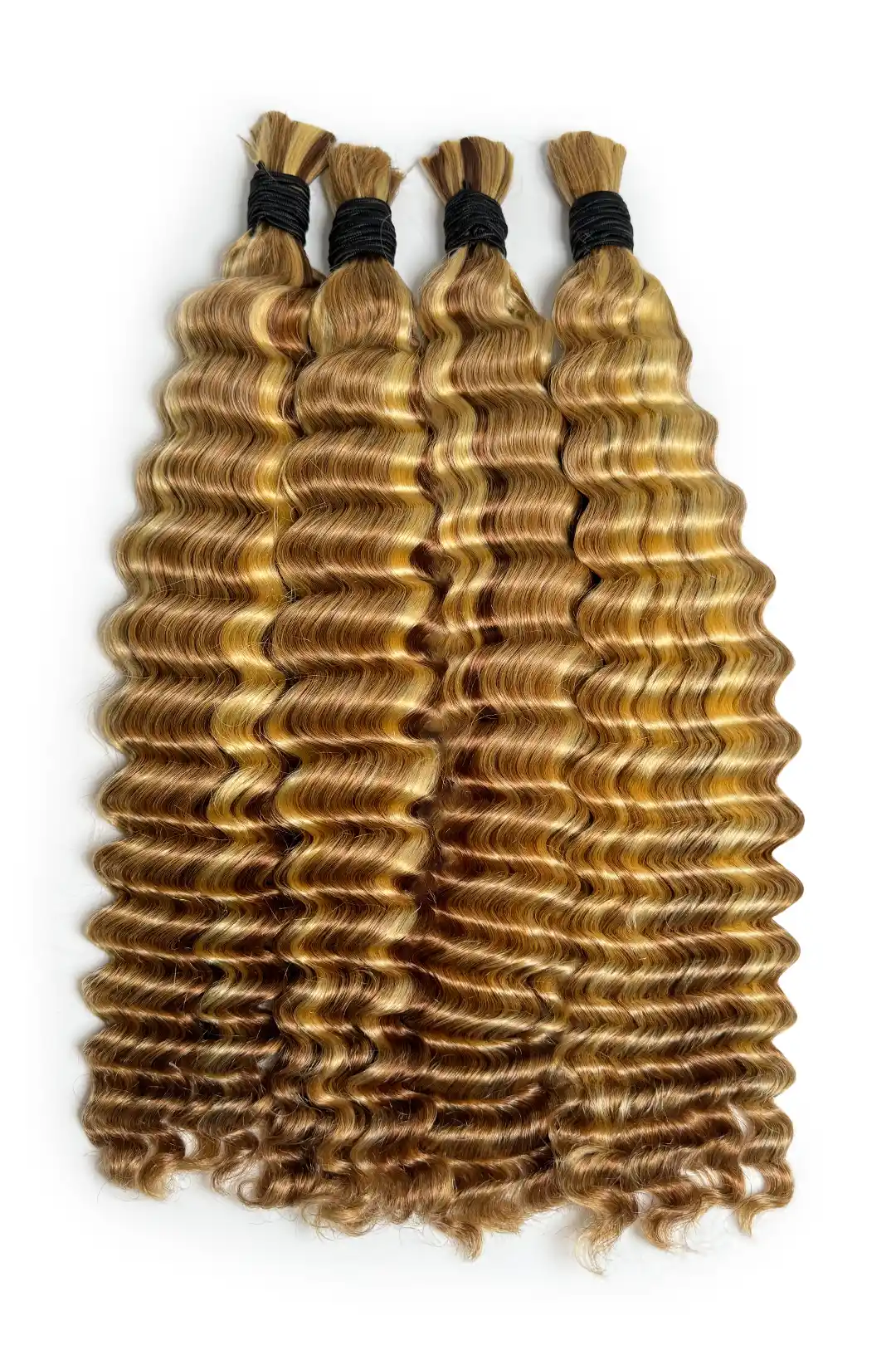 #27/30/613 Piano Color Deep Wave Bulk Hair for Braiding BU56 - Image 2