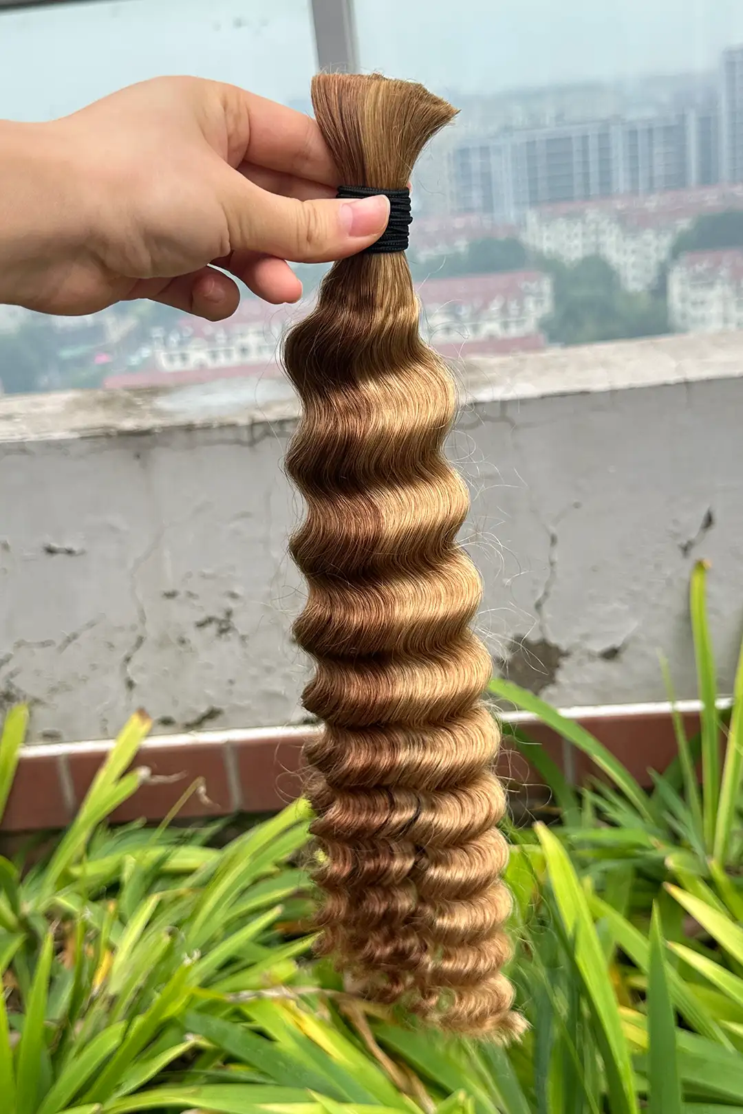 #27/#30 Piano Color Deep Wave Bulk Braiding Hair Extensions BU12 - Image 4