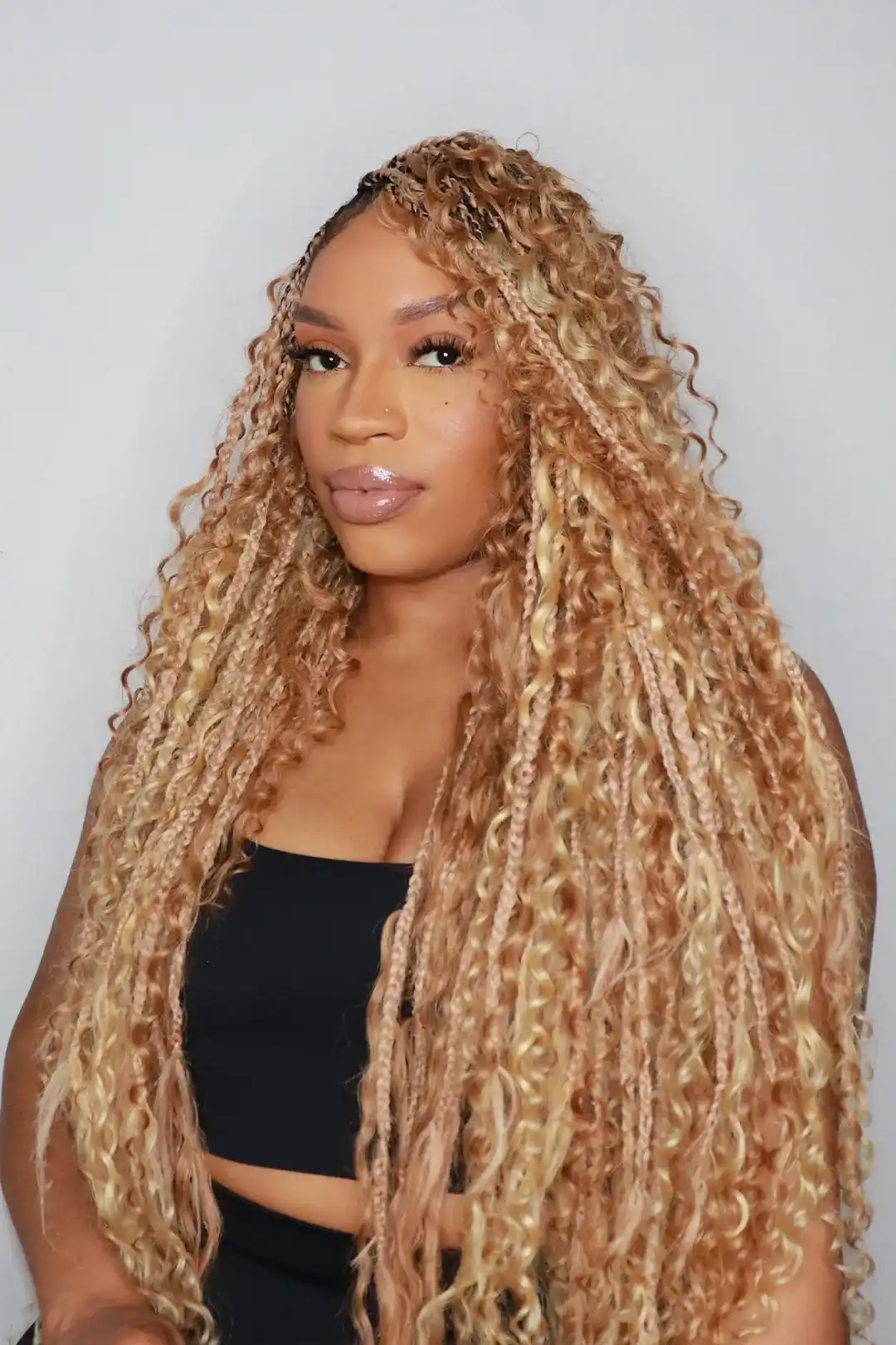 #27/#30 Piano Color Deep Wave Bulk Braiding Hair Extensions BU12 - Image 5