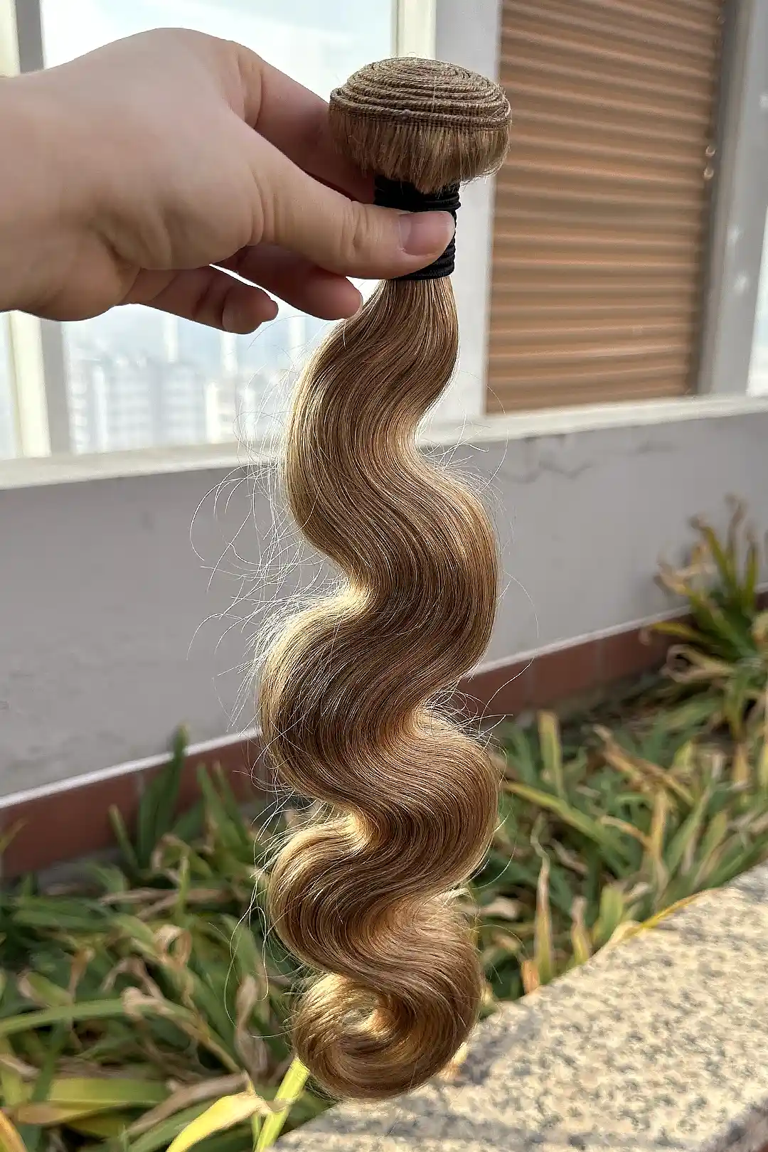 #27 Honey Blonde Body Wave Brazilian Hair Bundles Sew in Extensions - Image 4