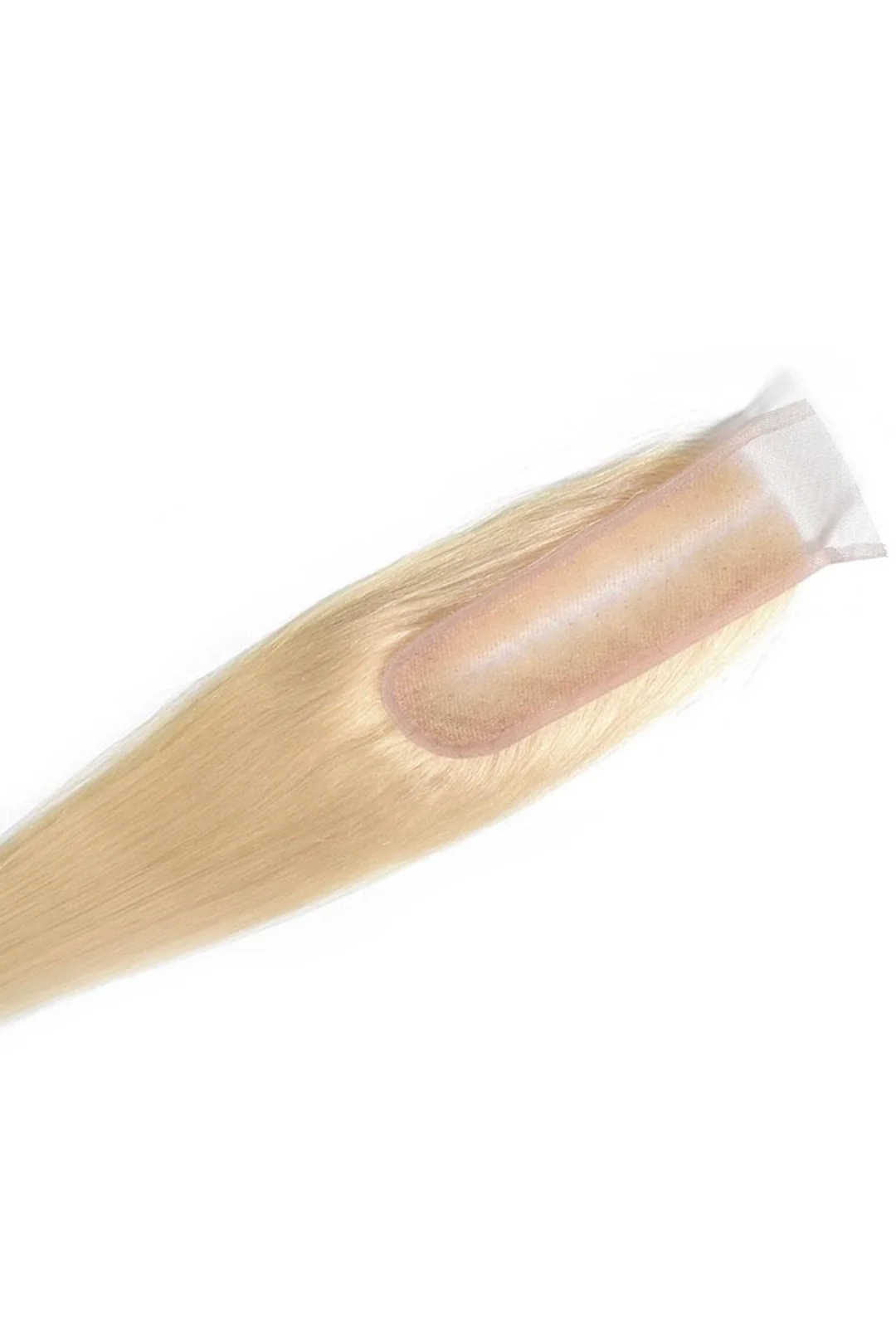 2x6 Blonde 613 Straight Transparent / Swiss Lace Closure - Image 2