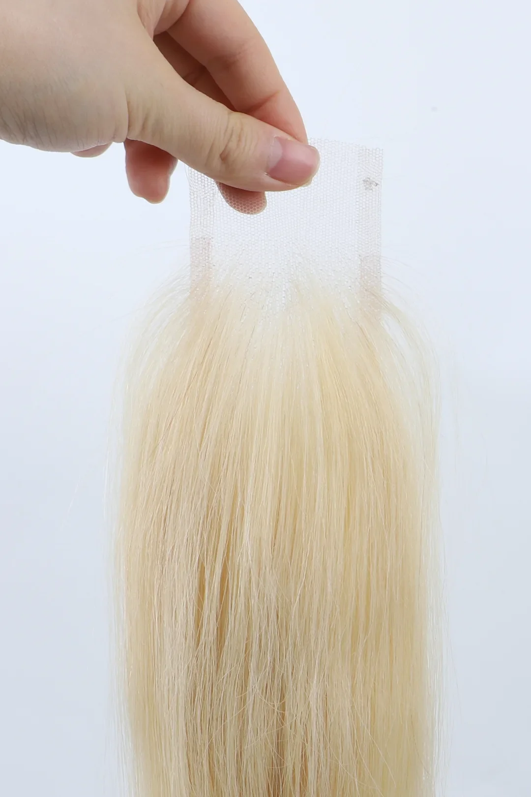 2x6 Blonde 613 Straight Transparent / Swiss Lace Closure - Image 6