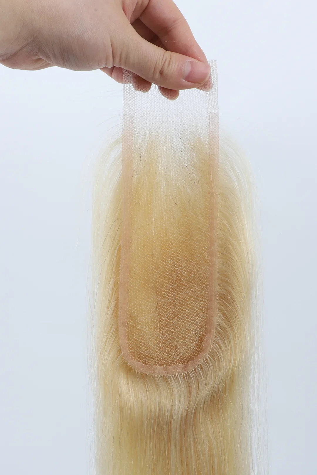 2x6 Blonde 613 Straight Transparent / Swiss Lace Closure - Image 7