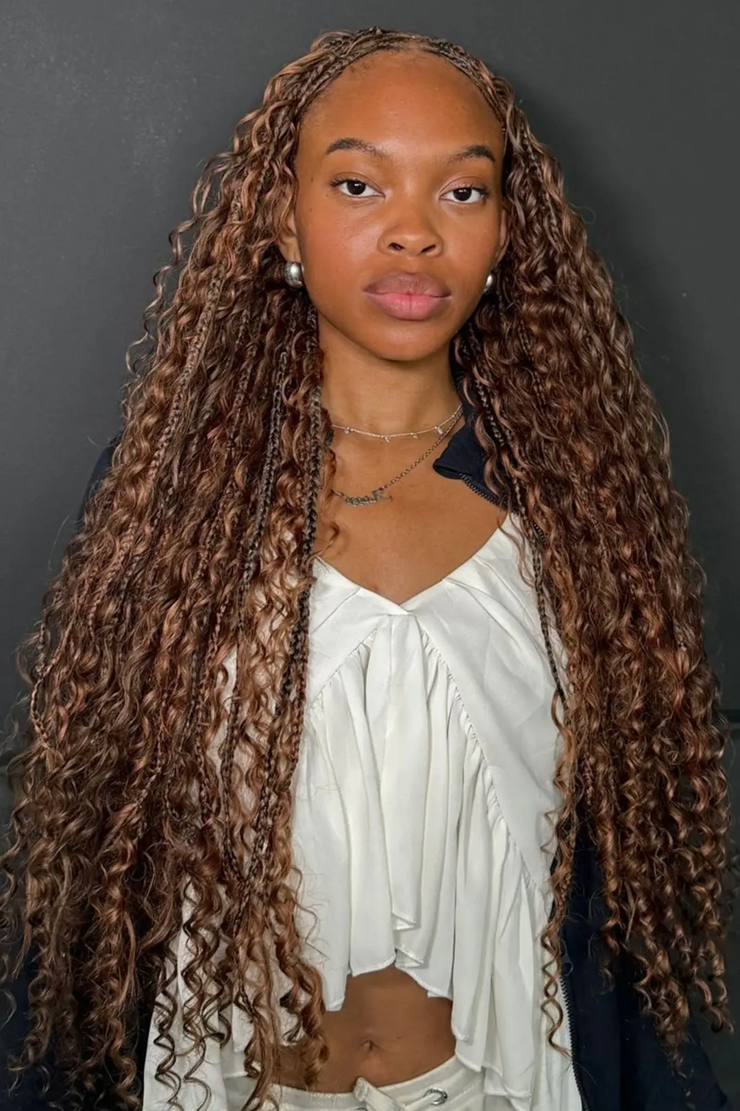 #33 Dark Auburn Brown Bulk Hair For Braiding Deep Wave BU36 - Image 2