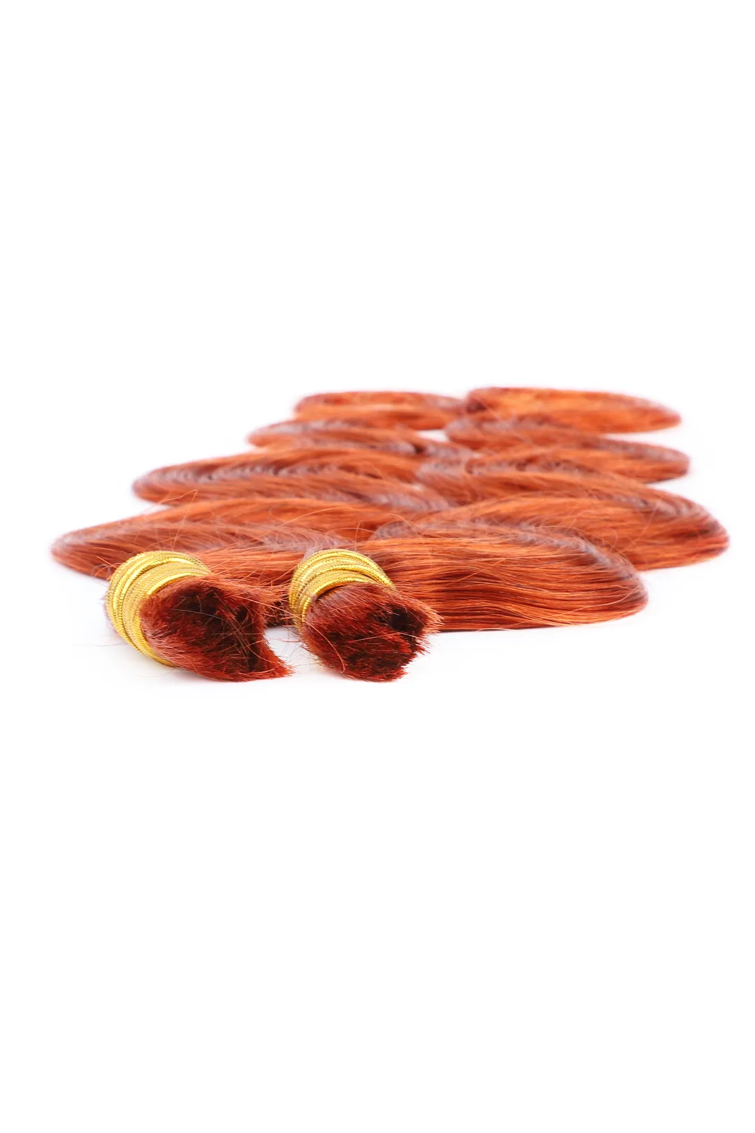 350# Ginger Body Wave Bulk Human Hair For Braiding BU24 - Image 3