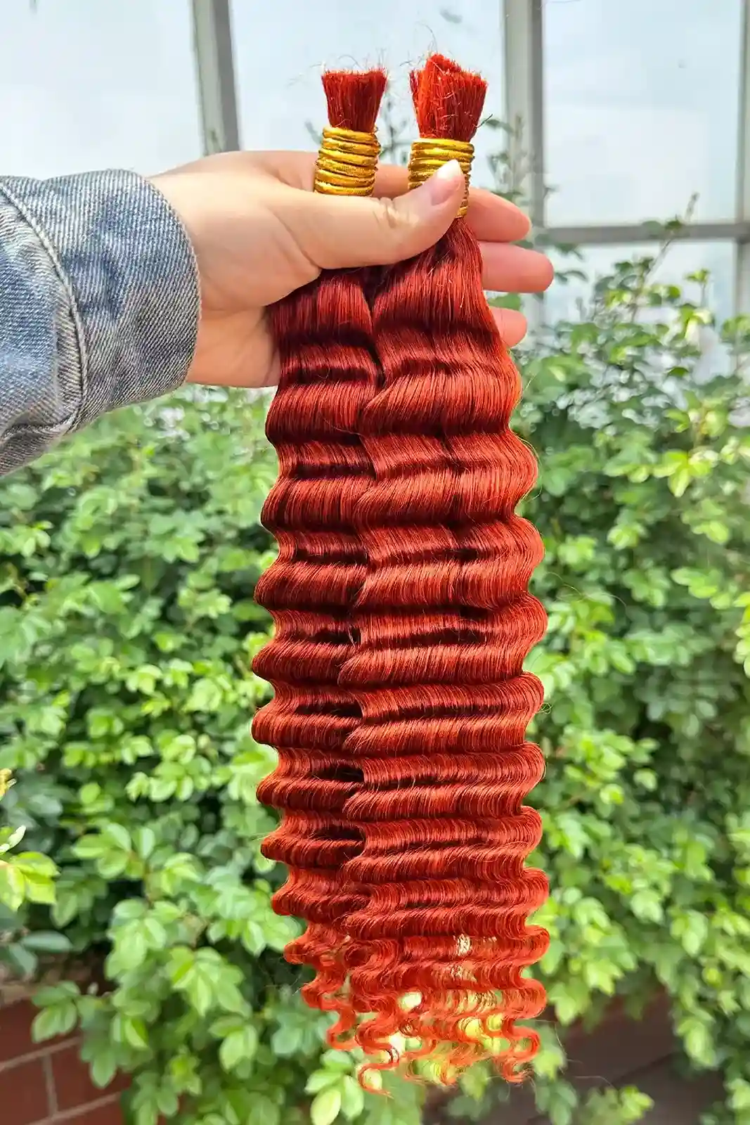 350# Ginge Deep Wave Bulk Human Hair For Braiding BU20 - Image 3