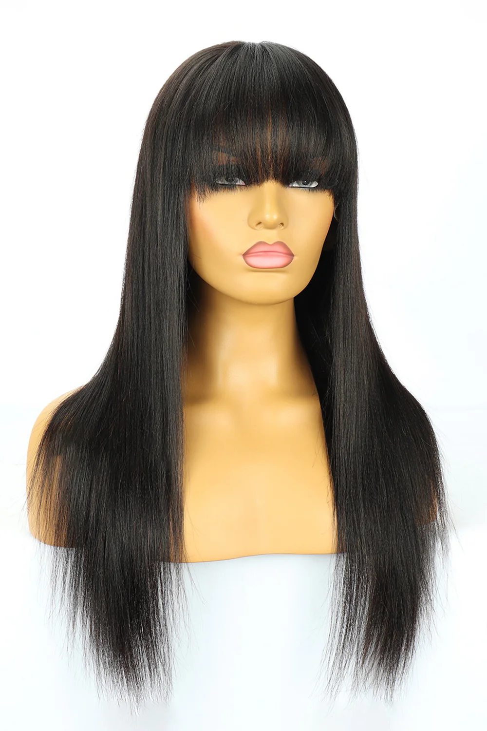 360 Lace Straight Wigs with Bangs 3602 - Image 5