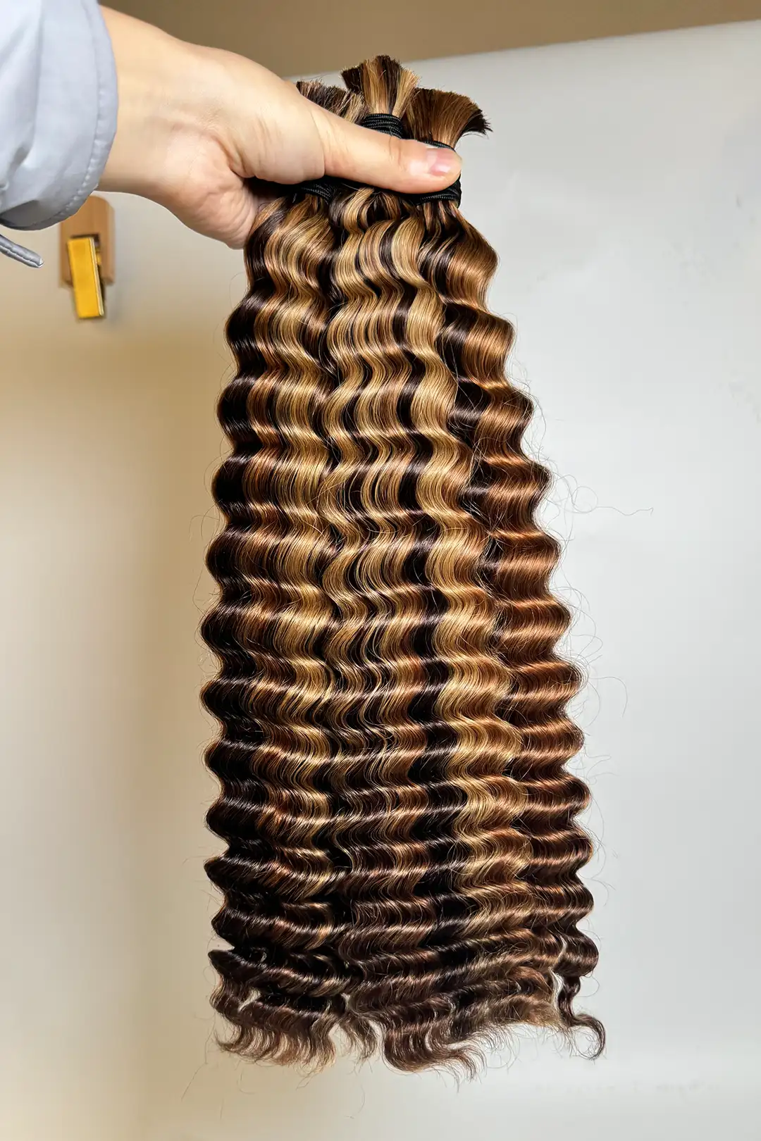 #4A/27/30 Piano Color Deep Wave Bulk Hair for Braiding BU55 - Image 5