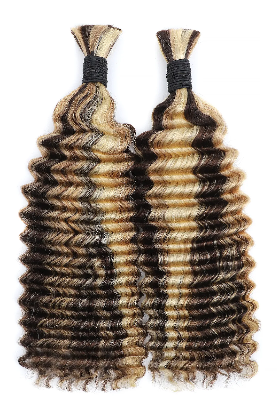 #4A/27/613 Piano Color Deep Wave Bulk Hair for Braiding - Image 5