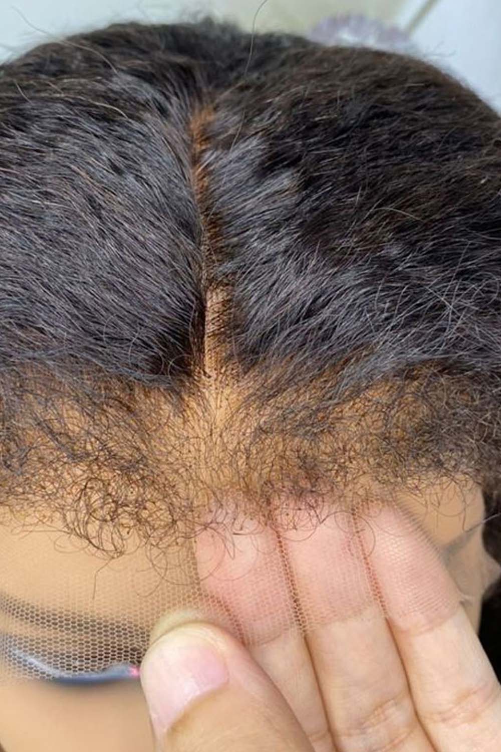 4C Edge Wig Jerry Curl 13x6 HD Lace Frontal Natural Hairline - Image 6