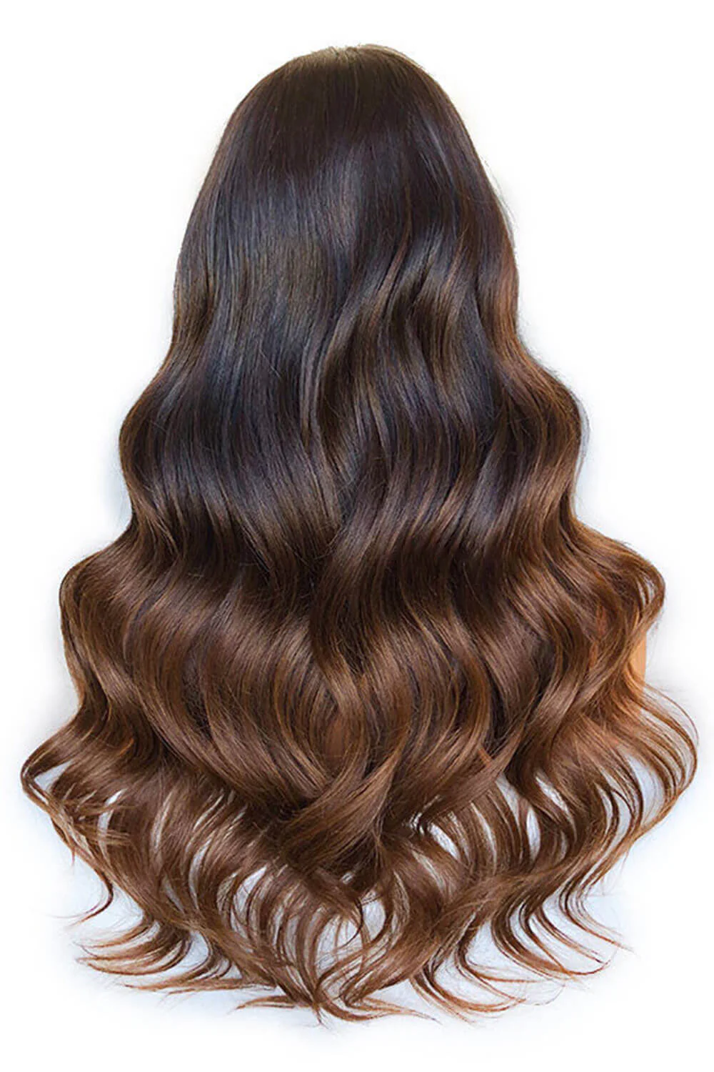 5x5 HD Swiss Lace Front Medium Brown Wigs Body Wave Human Hair - Image 3