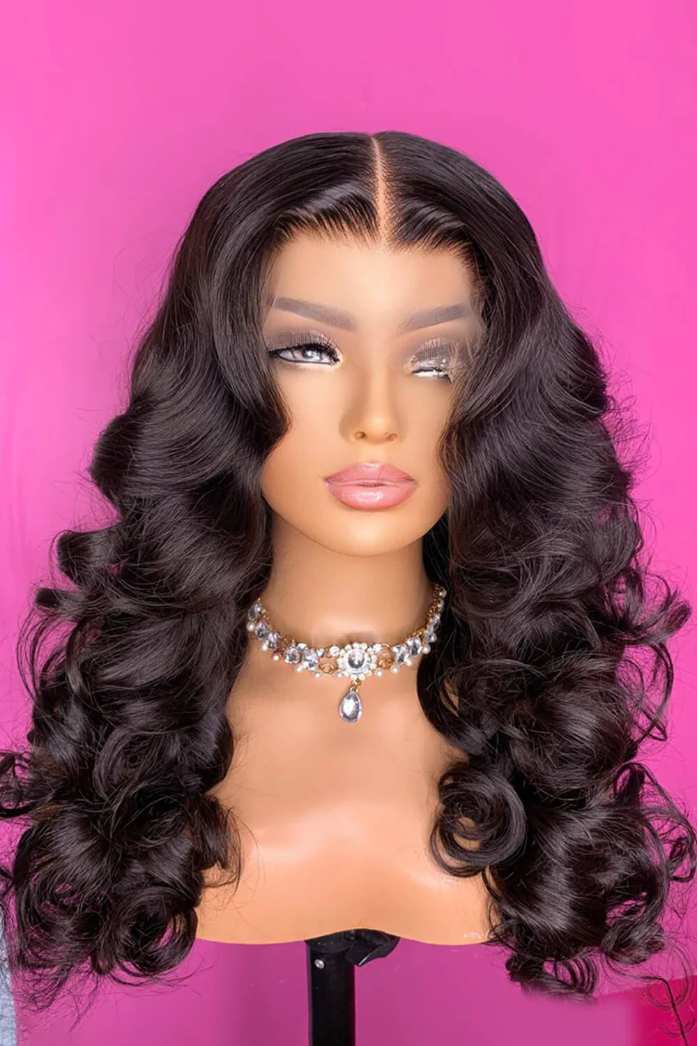 5x5 Lace Closure Wig for Women Loose Big Curly Virgin Human Hair - Image 6