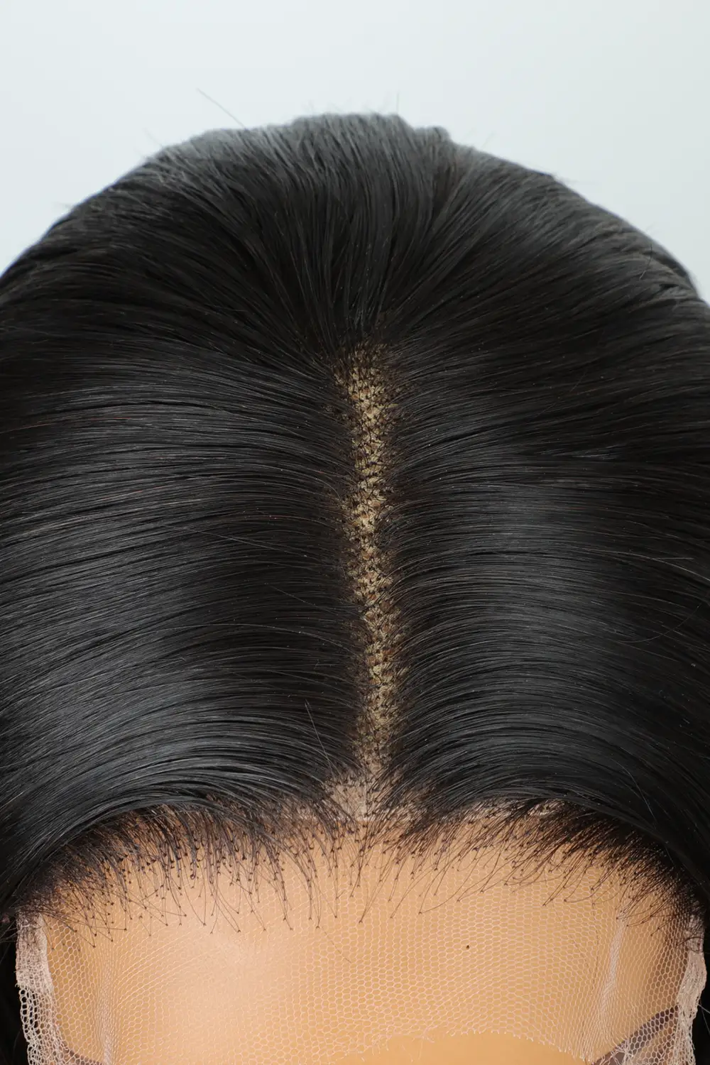 5x5 HD Lace Closure Wig Straight Black Blunt Cut Bob Human Hair - Image 7