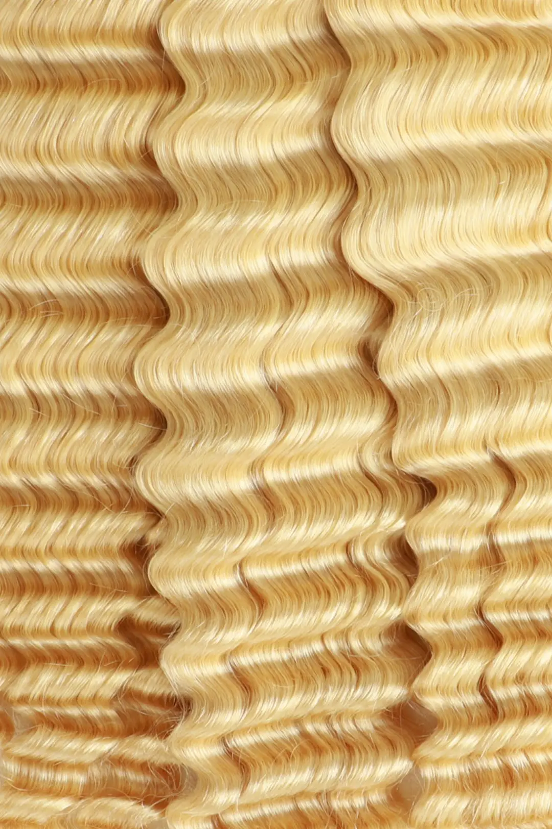 Double Drawn 613 Blonde Deep Wave Bulk Human Hair BU04 - Image 5
