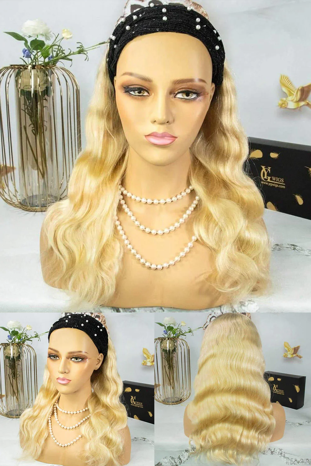 #613 Color Body Wave Headband Wig Styles HBW17 - Image 3