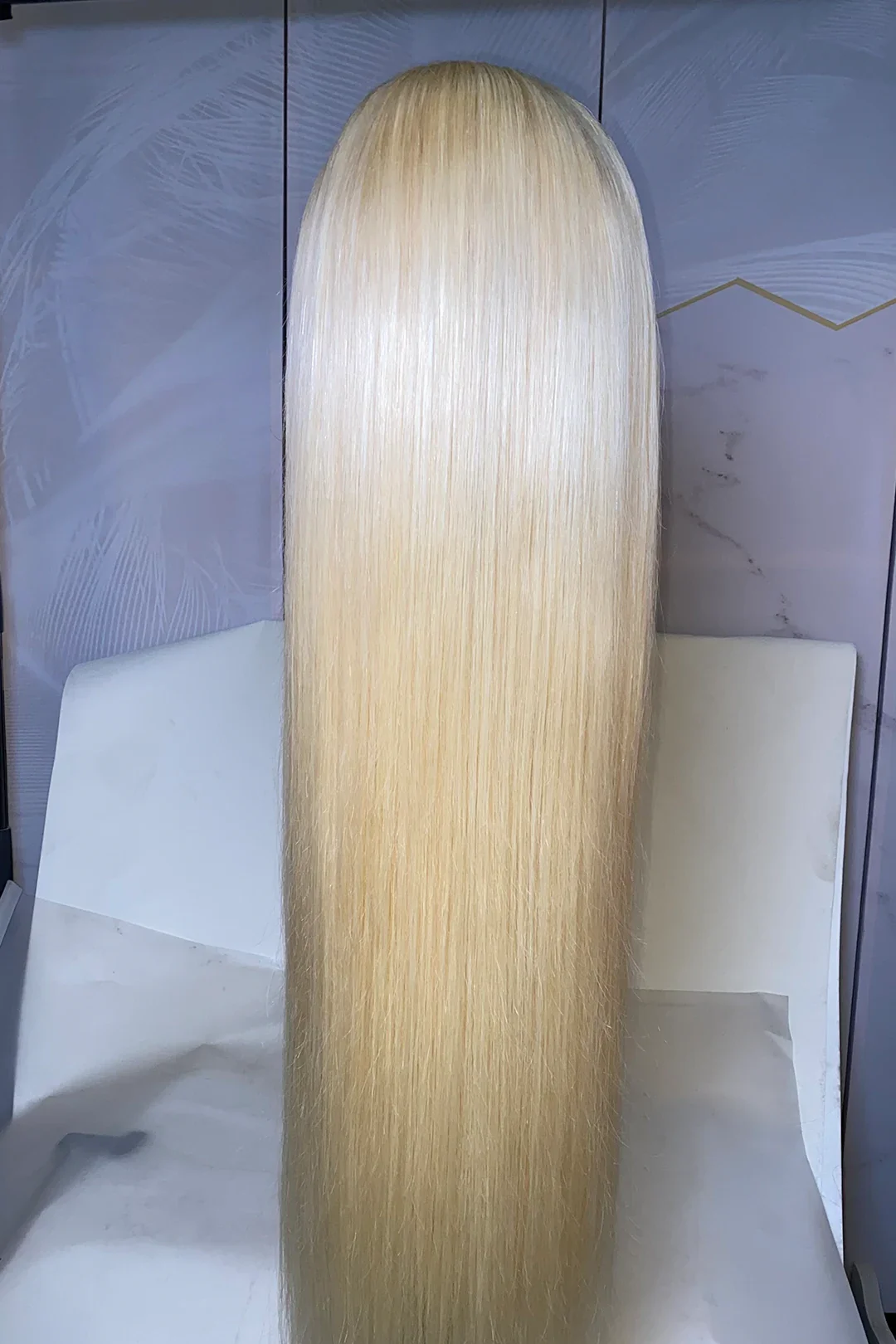 Blonde HD Lace Wig 5x5 Frontal Glueless Straight Hair - Image 4