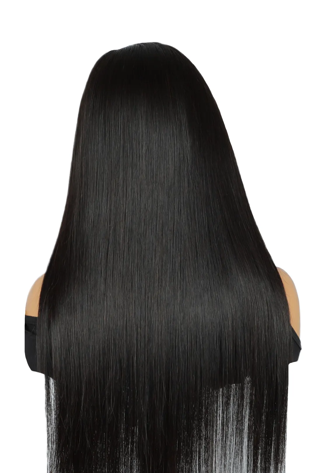 7x7 HD Lace Closure Wig Straight Hair Natural Black - Image 3