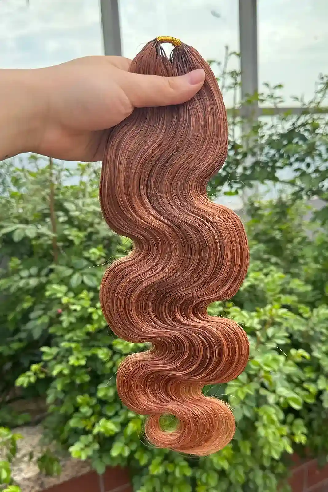 Auburn Brown #30 Body Wave Feather Crochet Human Hair Miracle Knots - Image 3