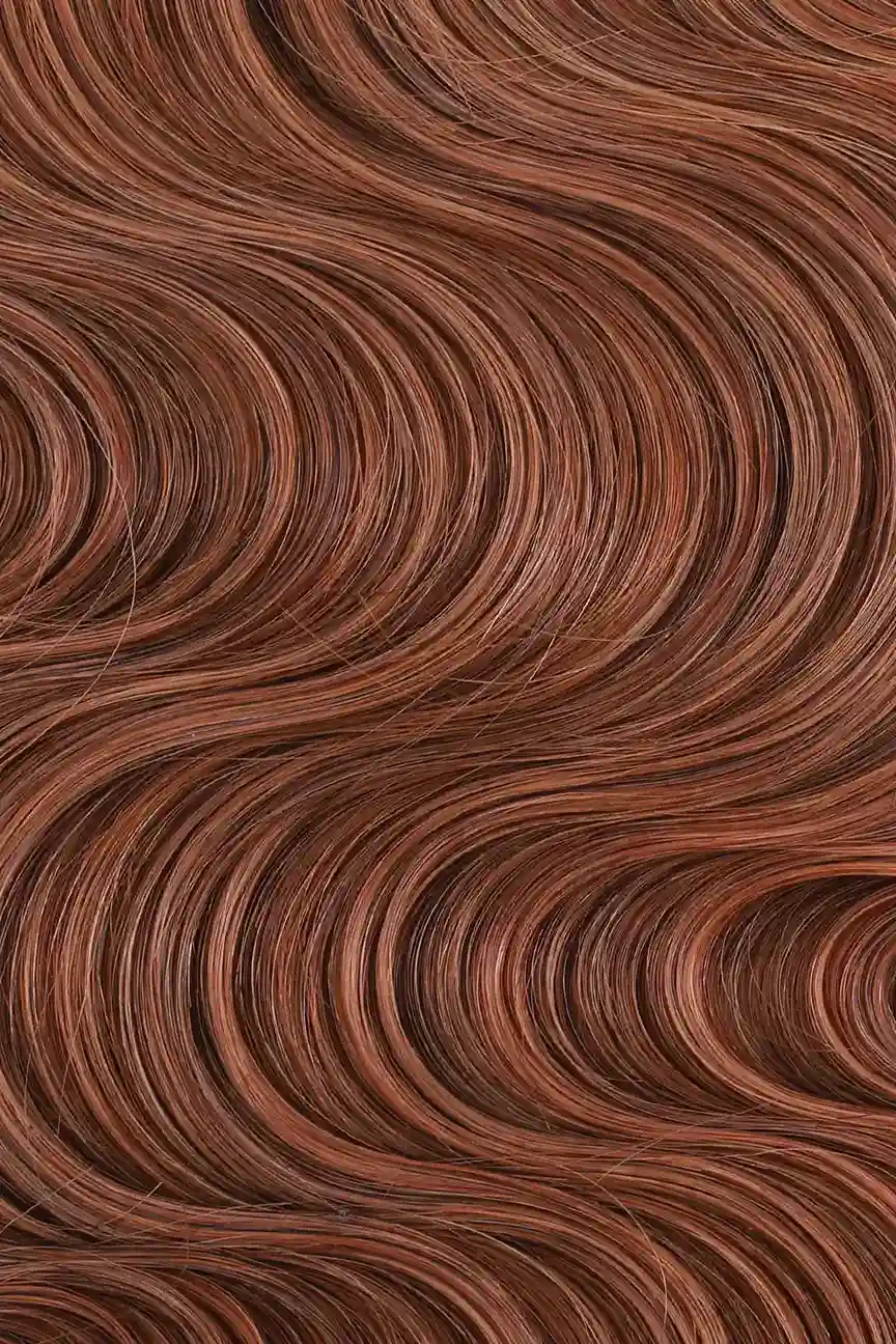 Auburn Brown #30 Body Wave Feather Crochet Human Hair Miracle Knots - Image 4