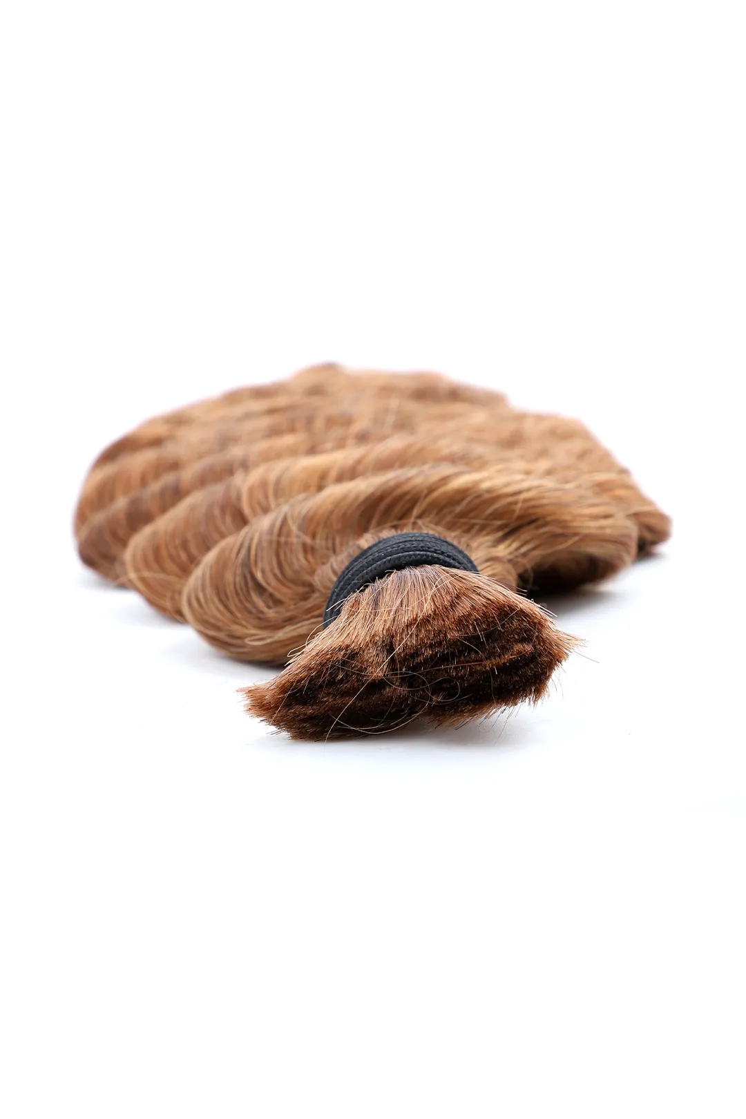 30# Auburn Brown Bulk Hair For Braiding Deep Wave BU07 - Image 3