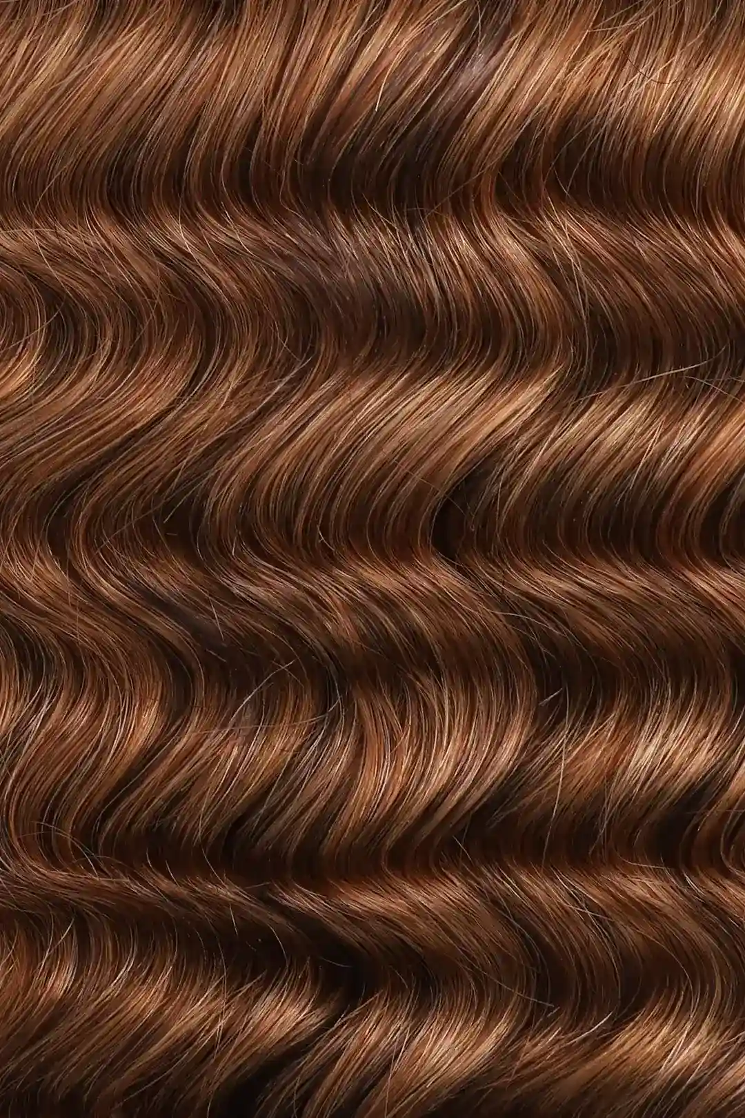 30# Auburn Brown Bulk Hair For Braiding Deep Wave BU07 - Image 5