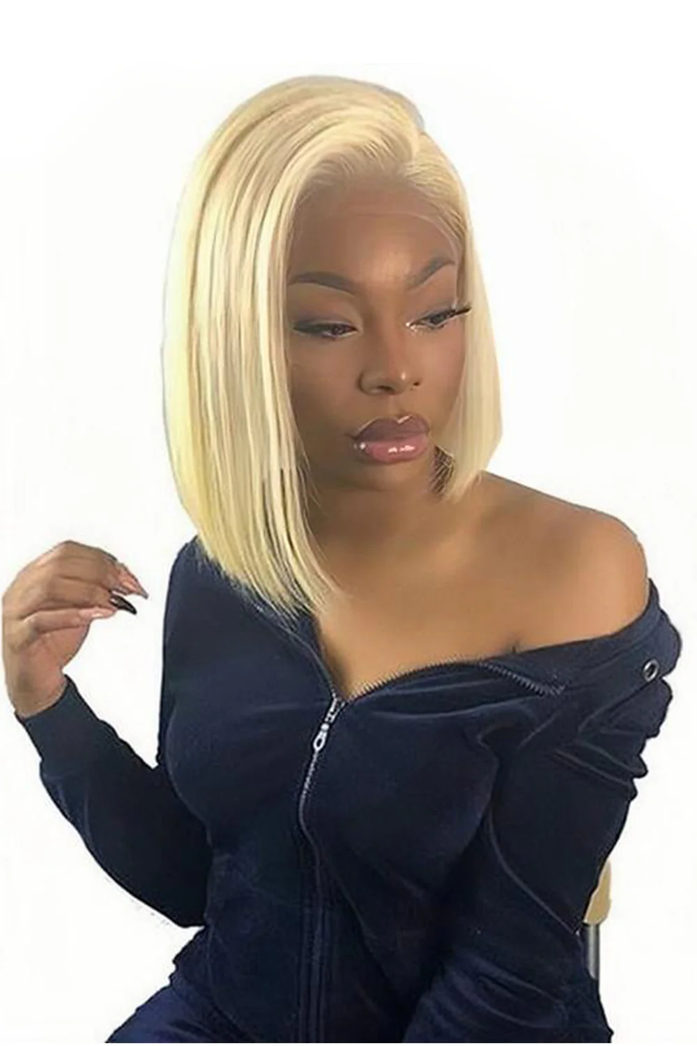 Blunt Cut 613 Blonde Bob 13x4 Full Lace Frontal Short Wigs - Image 3