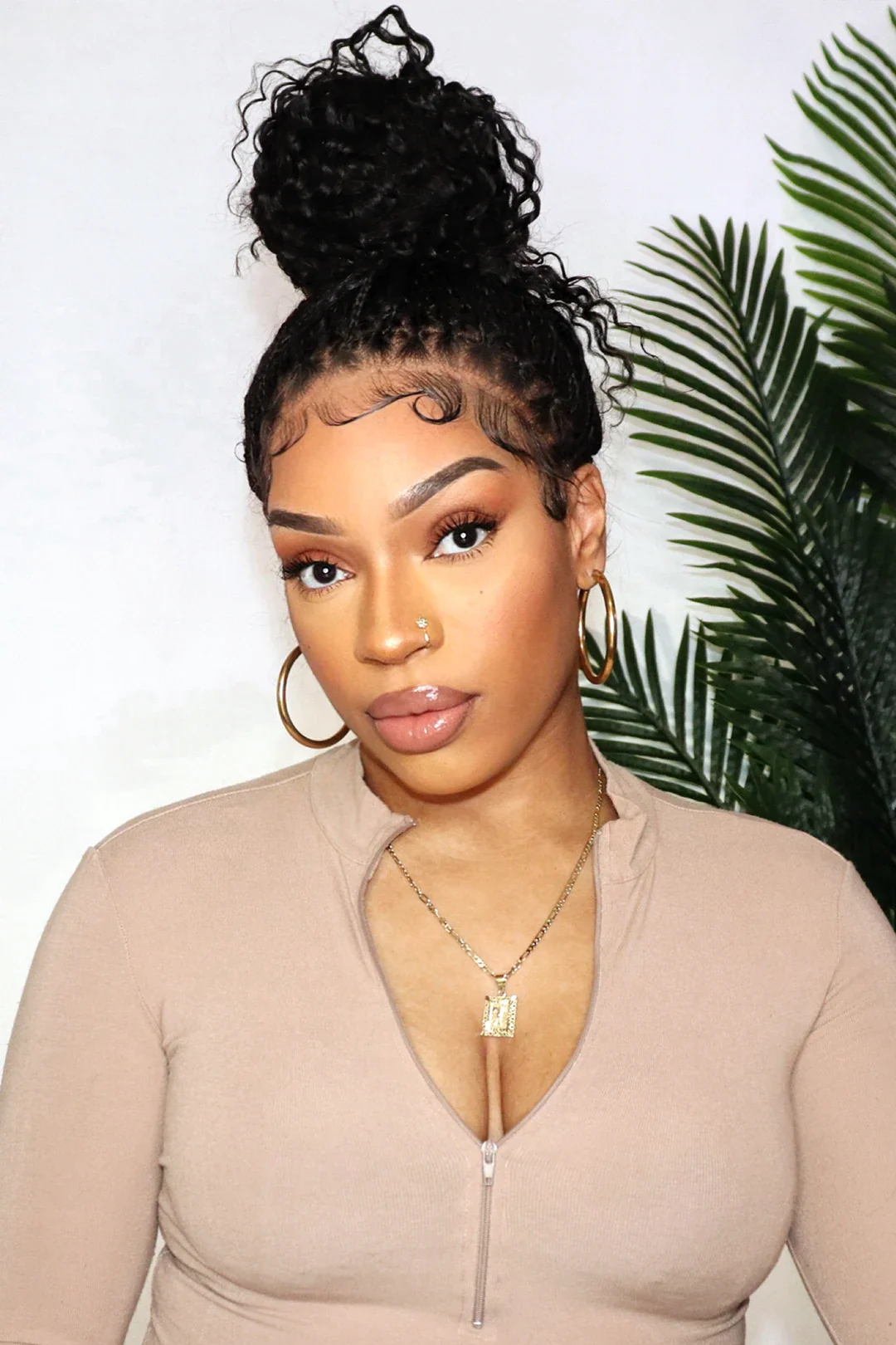 Boho Box Braid Wigs 100% Human Hair Full Transparent HD Lace - Image 3