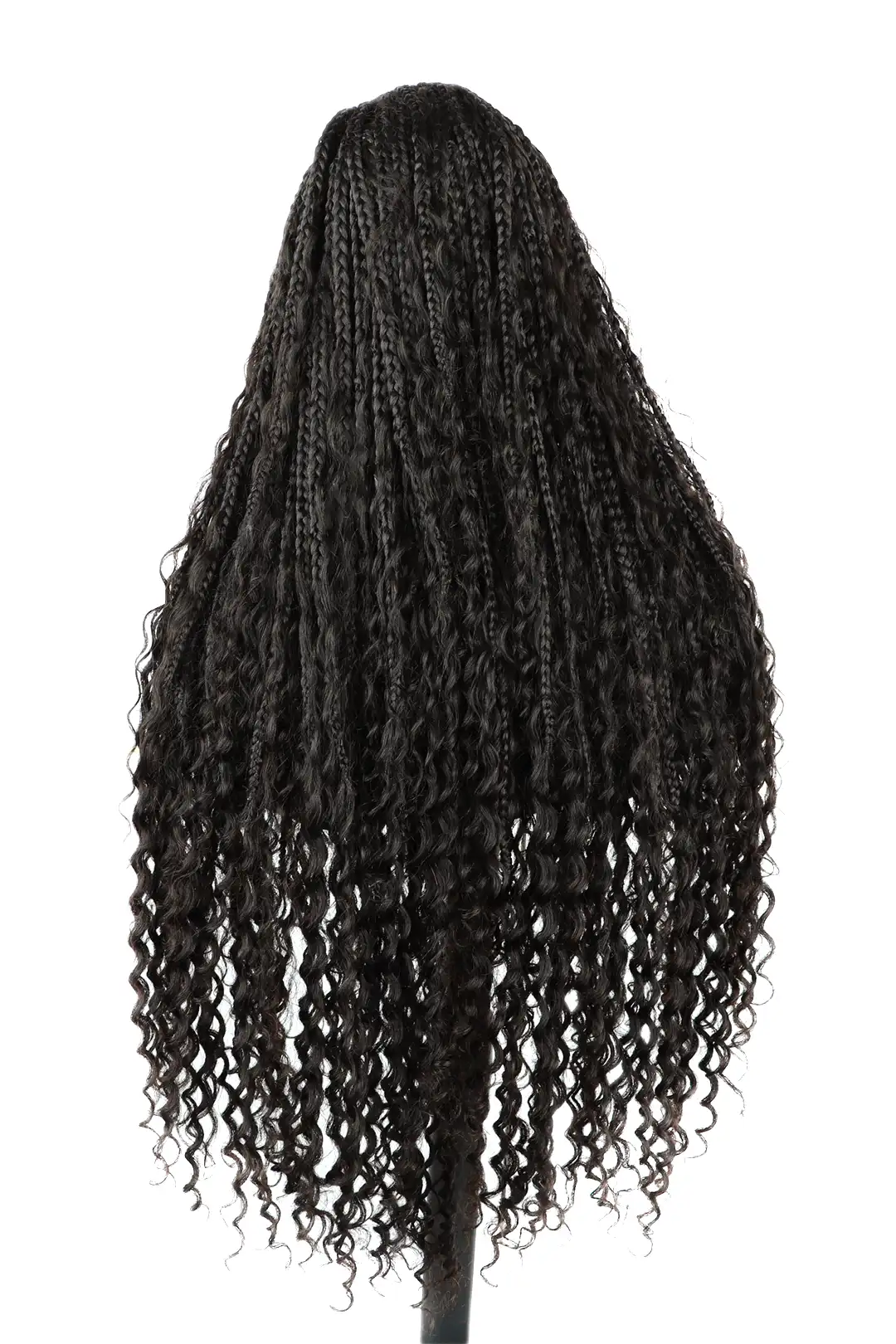 Boho Box Braid Wigs 100% Human Hair Full Transparent HD Lace - Image 6