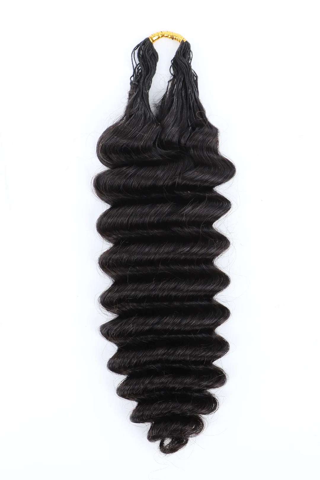 Double Drawn Braiding Feather Crochet Hair – Deep Wave Long Cord for Miracle Knots - Image 7