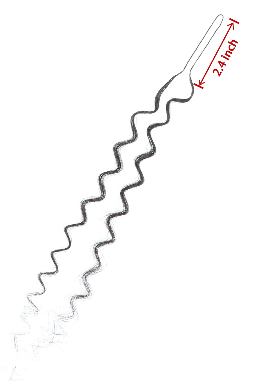 Double Drawn Braiding Feather Crochet Hair – Spanish Curly Long Cord for Miracle Knots - Image 4