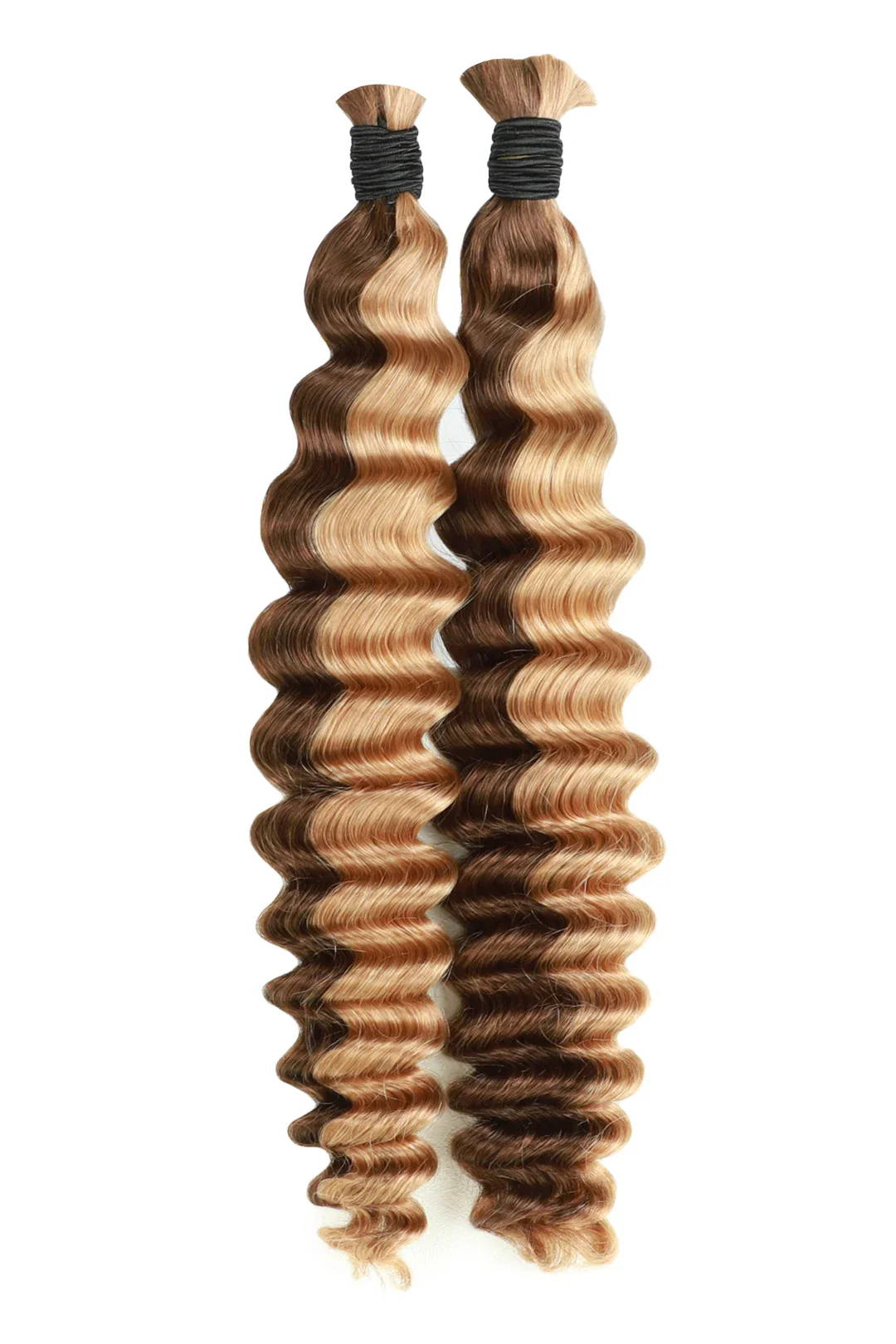 Bulk Hair Piano Color #4/#27 Deep Wave for Braiding BU30 - Image 5